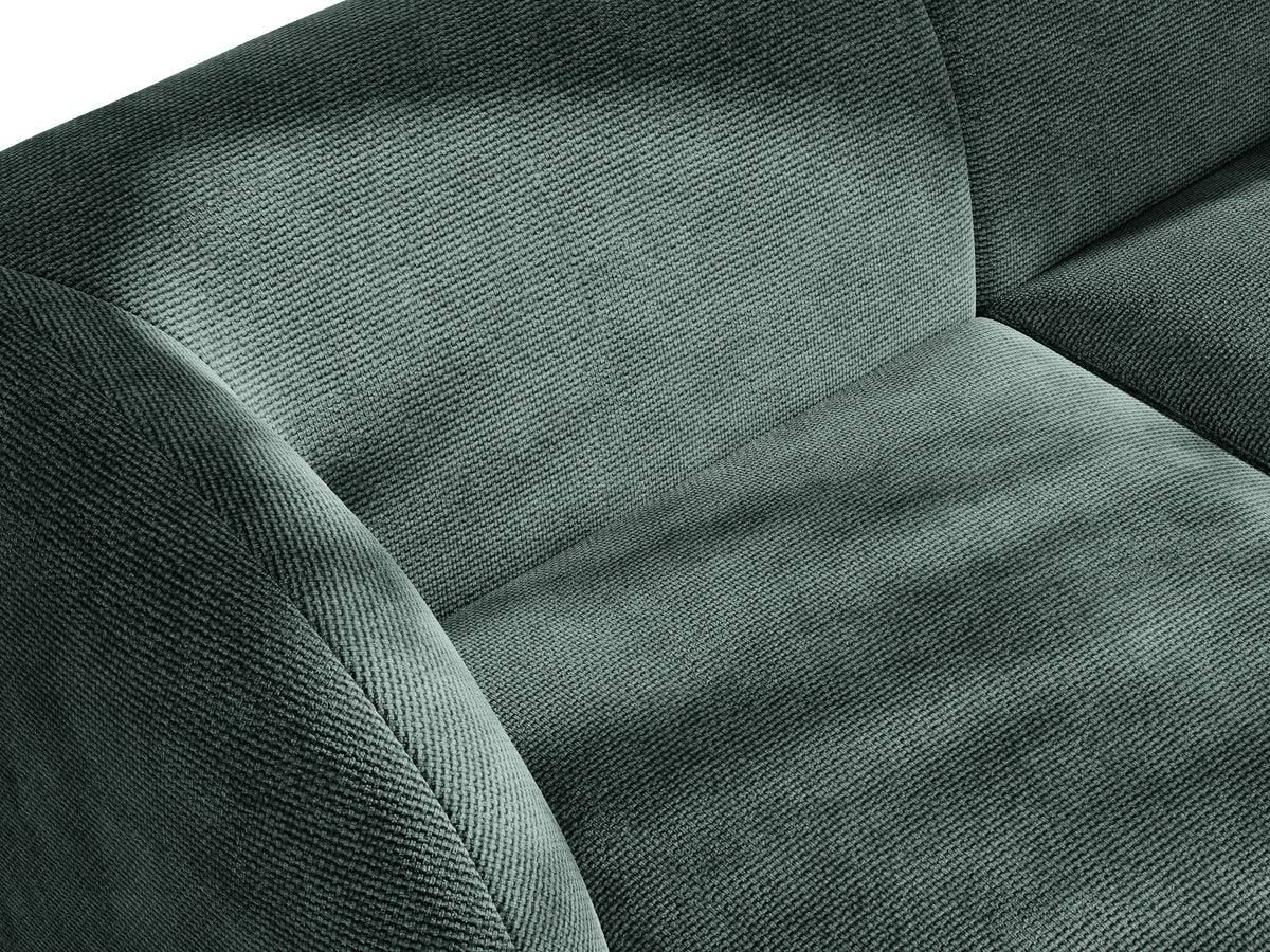 Sofa modułowa MILEY - moduł prawostronny petrol szenil jedwabisty z podłokietnikami