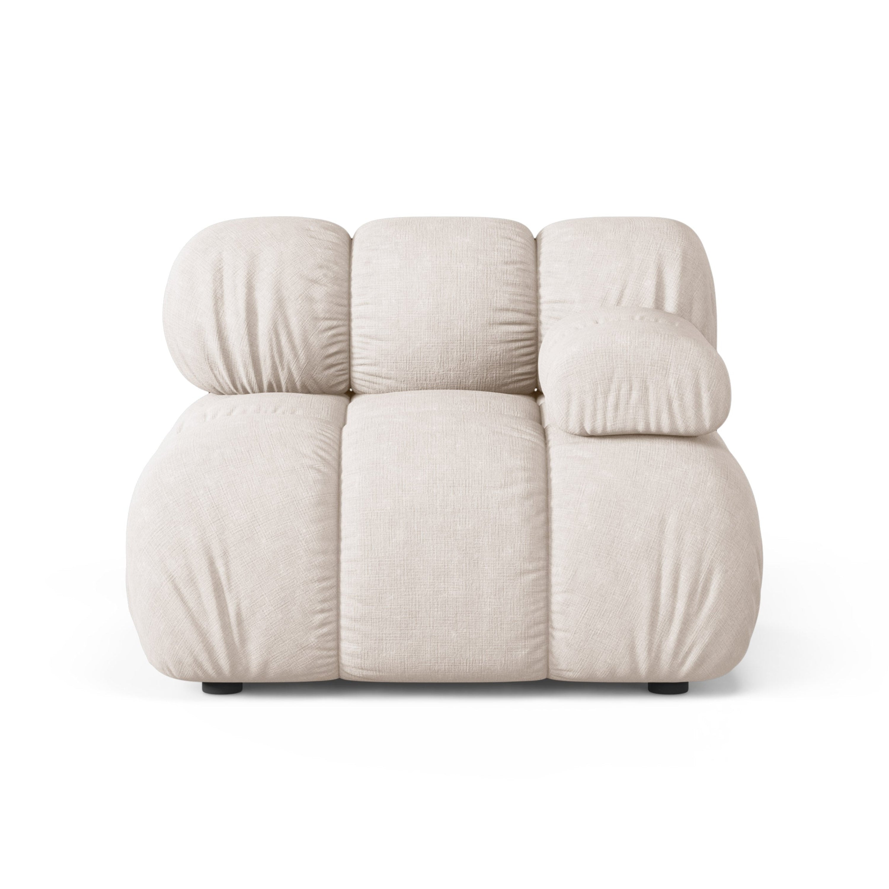 Sofa modułowa BELLIS - moduł prawostronny beżowy