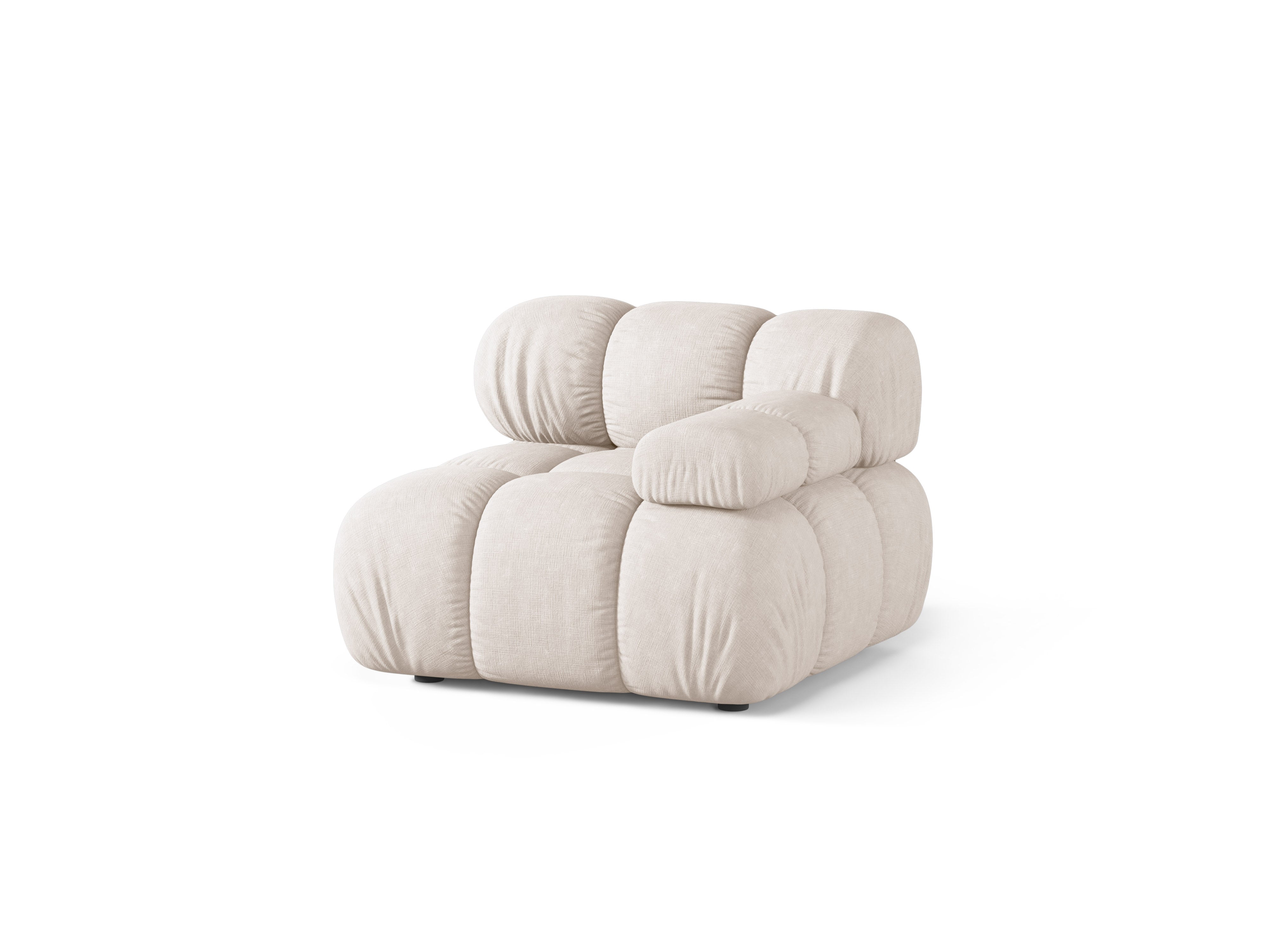 Sofa modułowa BELLIS - moduł prawostronny beżowy