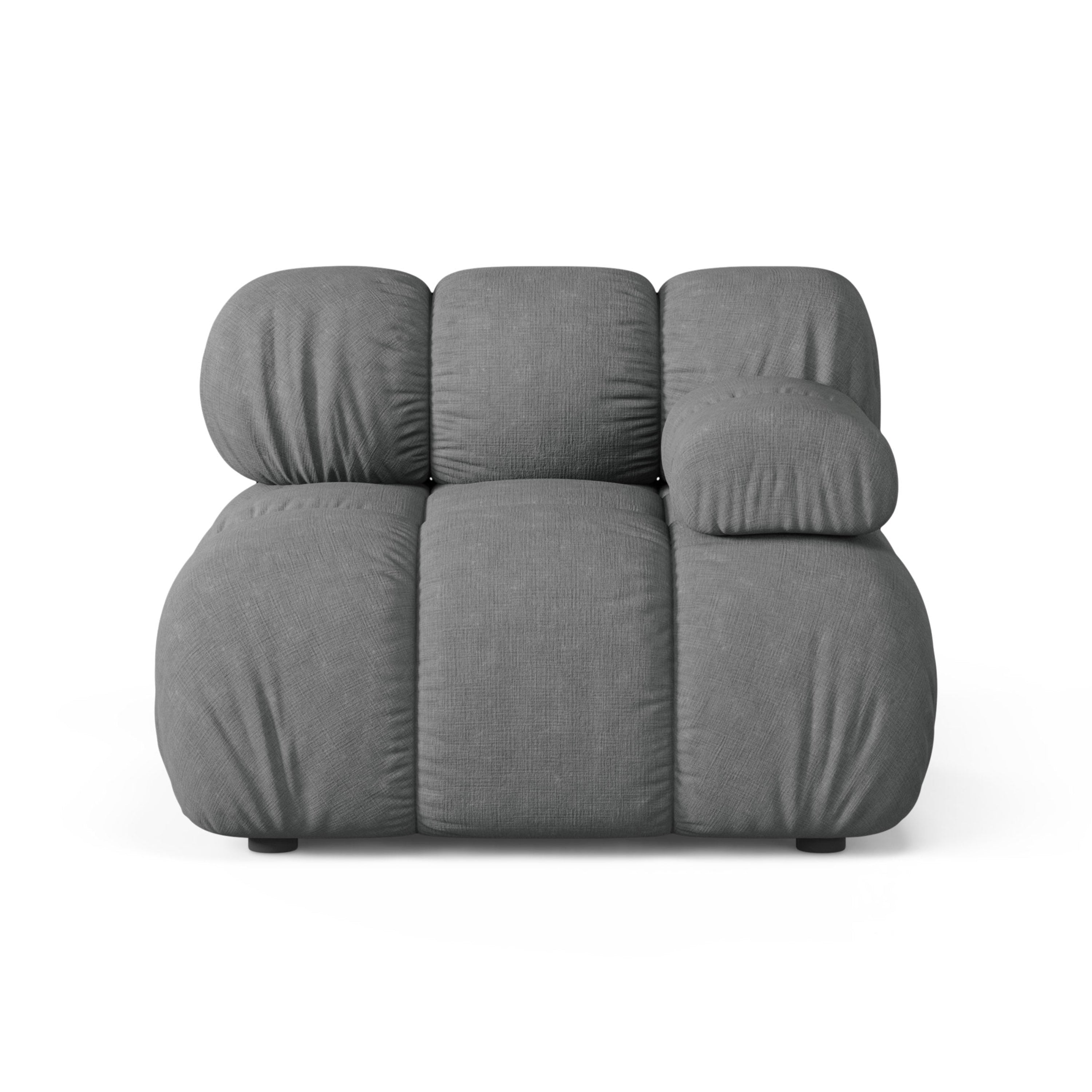 Sofa modułowa BELLIS - moduł prawostronny szary