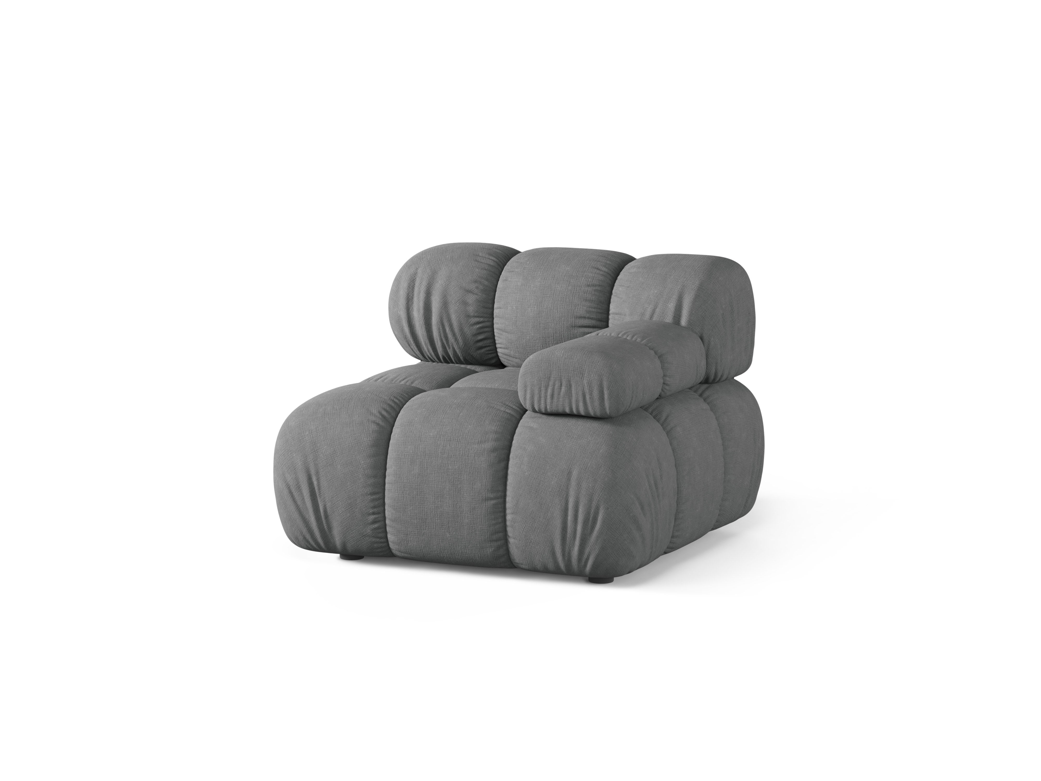 Sofa modułowa BELLIS - moduł prawostronny szary