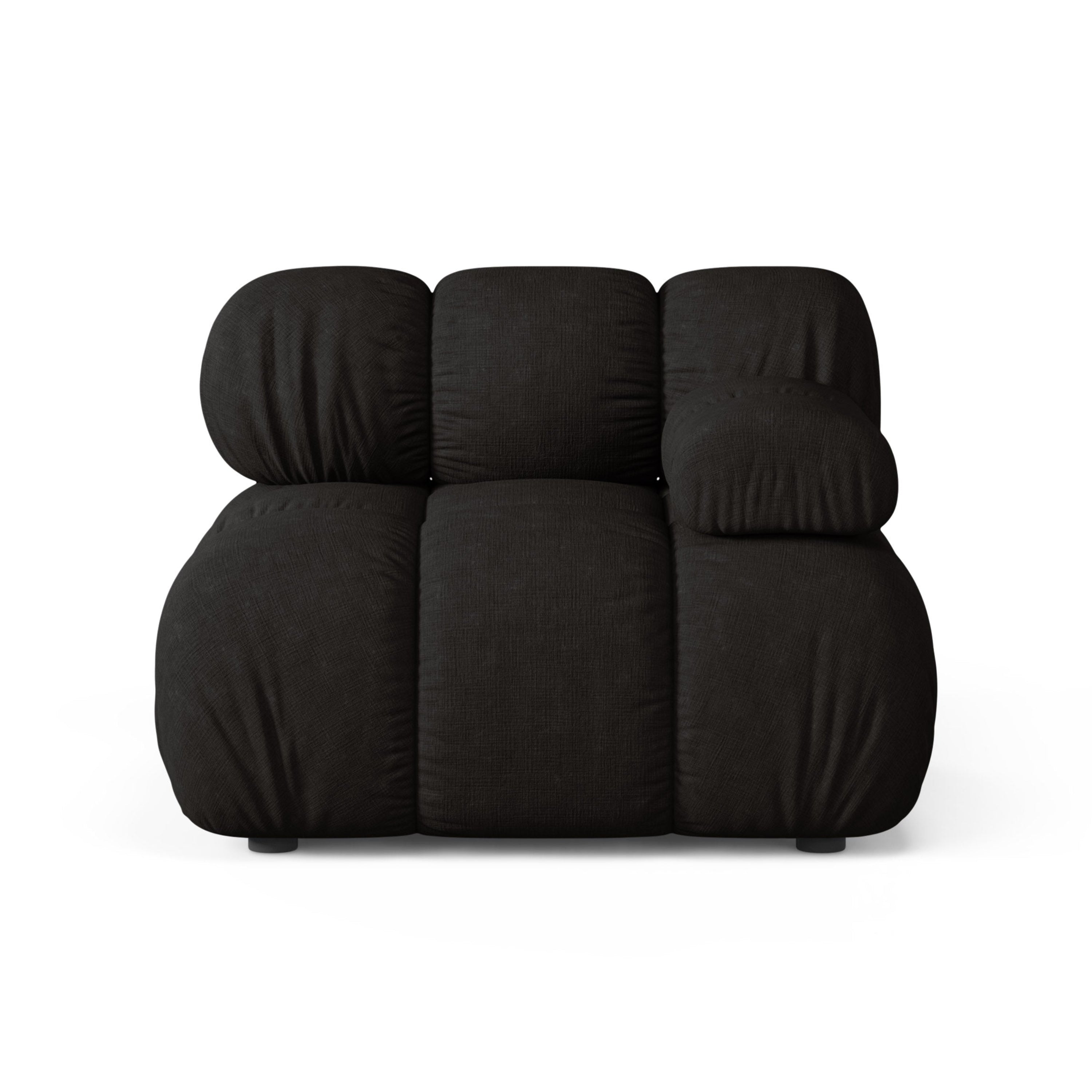 Sofa modułowa BELLIS - moduł prawostronny czarny