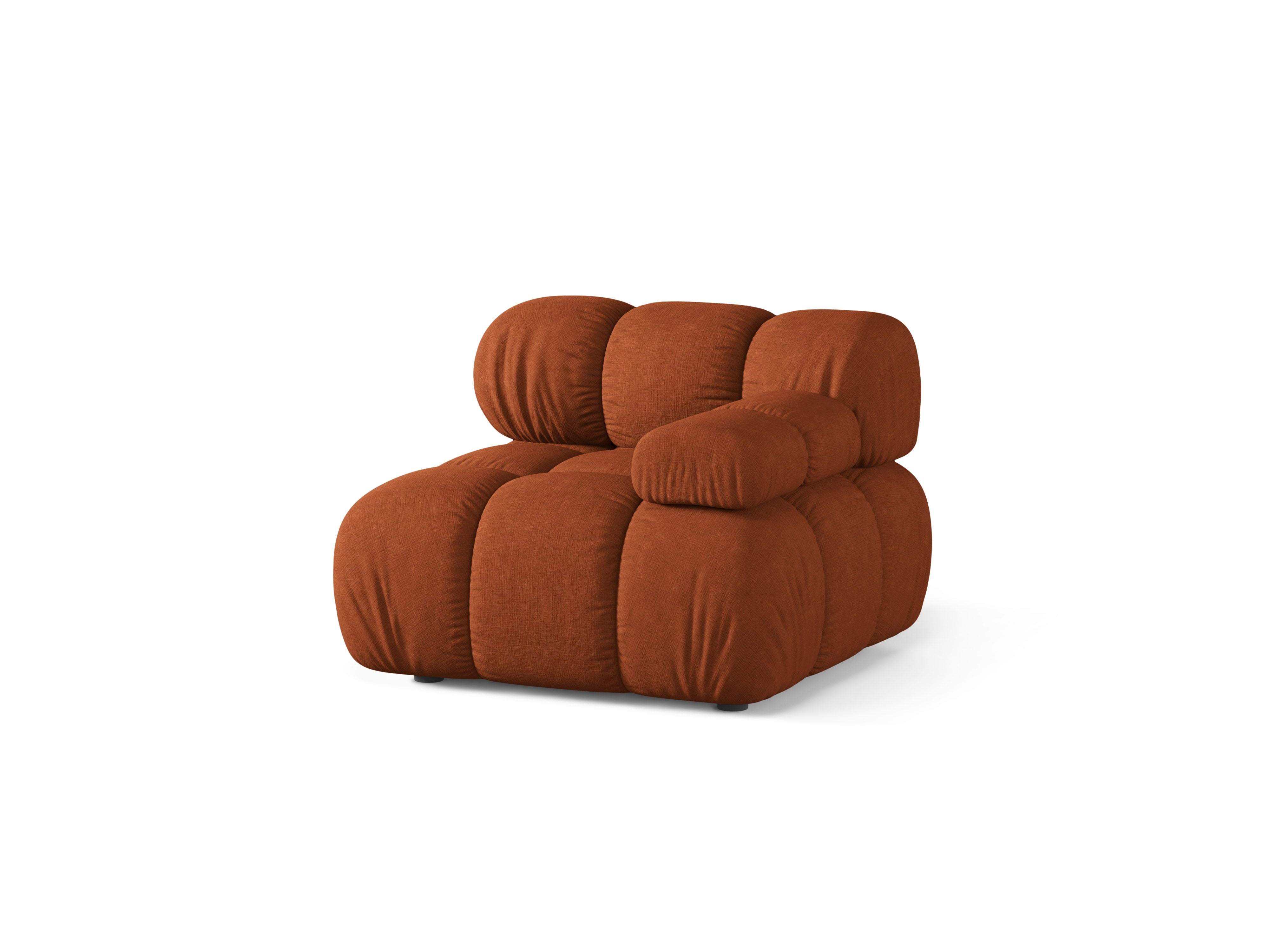 Sofa modułowa BELLIS - moduł prawostronny ceglany