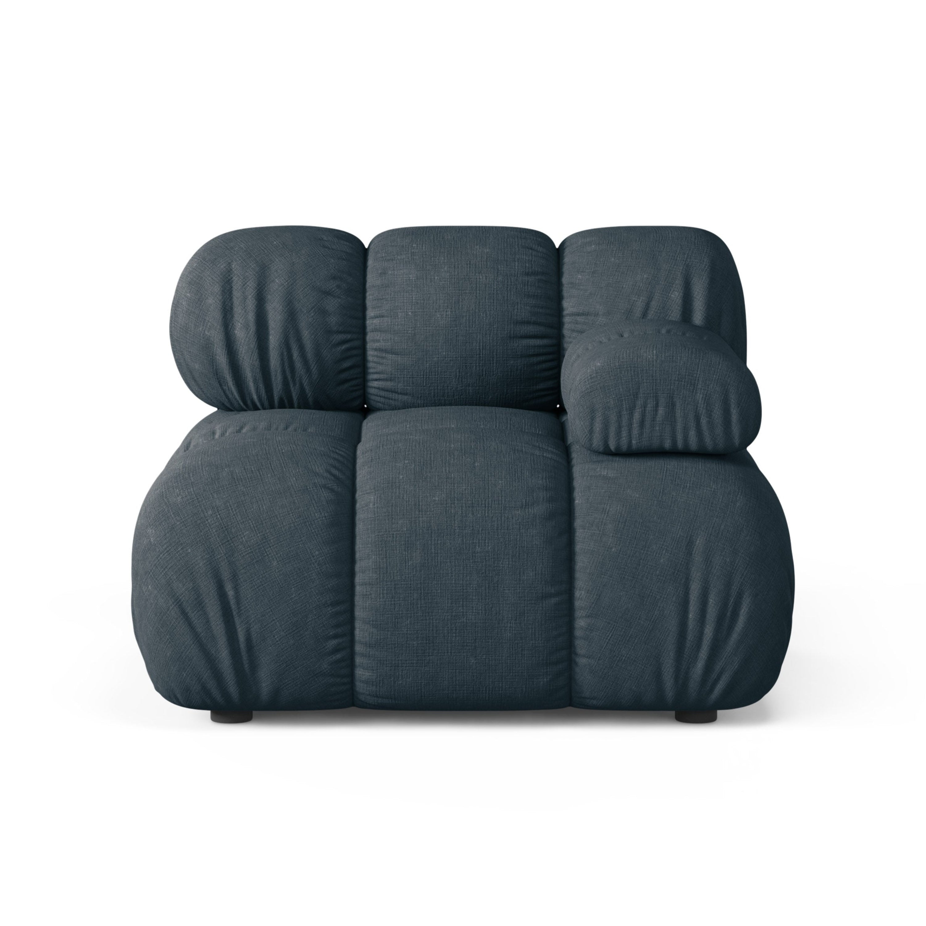 Sofa modułowa BELLIS - moduł prawostronny głęboki petrol