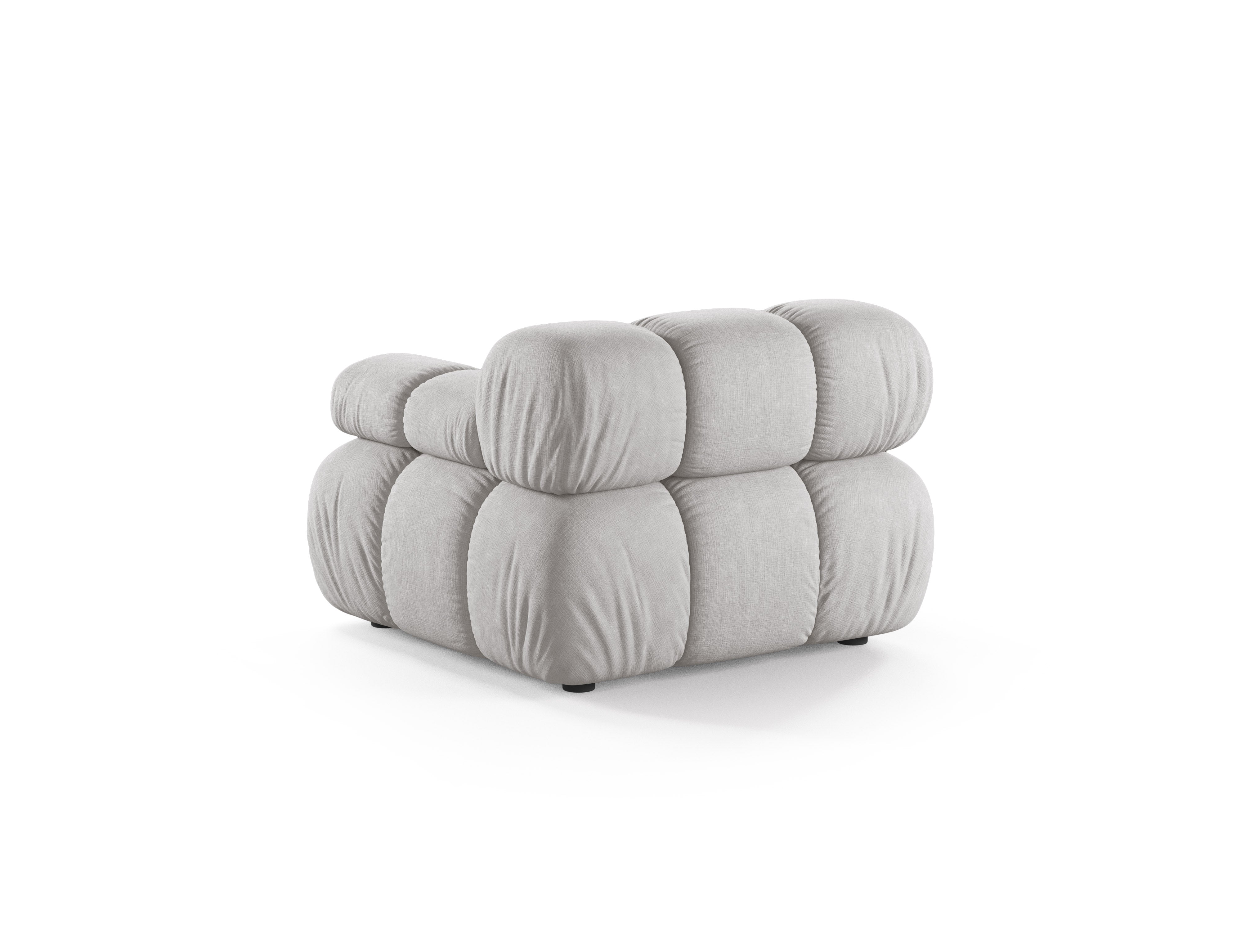 Sofa modułowa BELLIS - moduł prawostronny jasnoszary