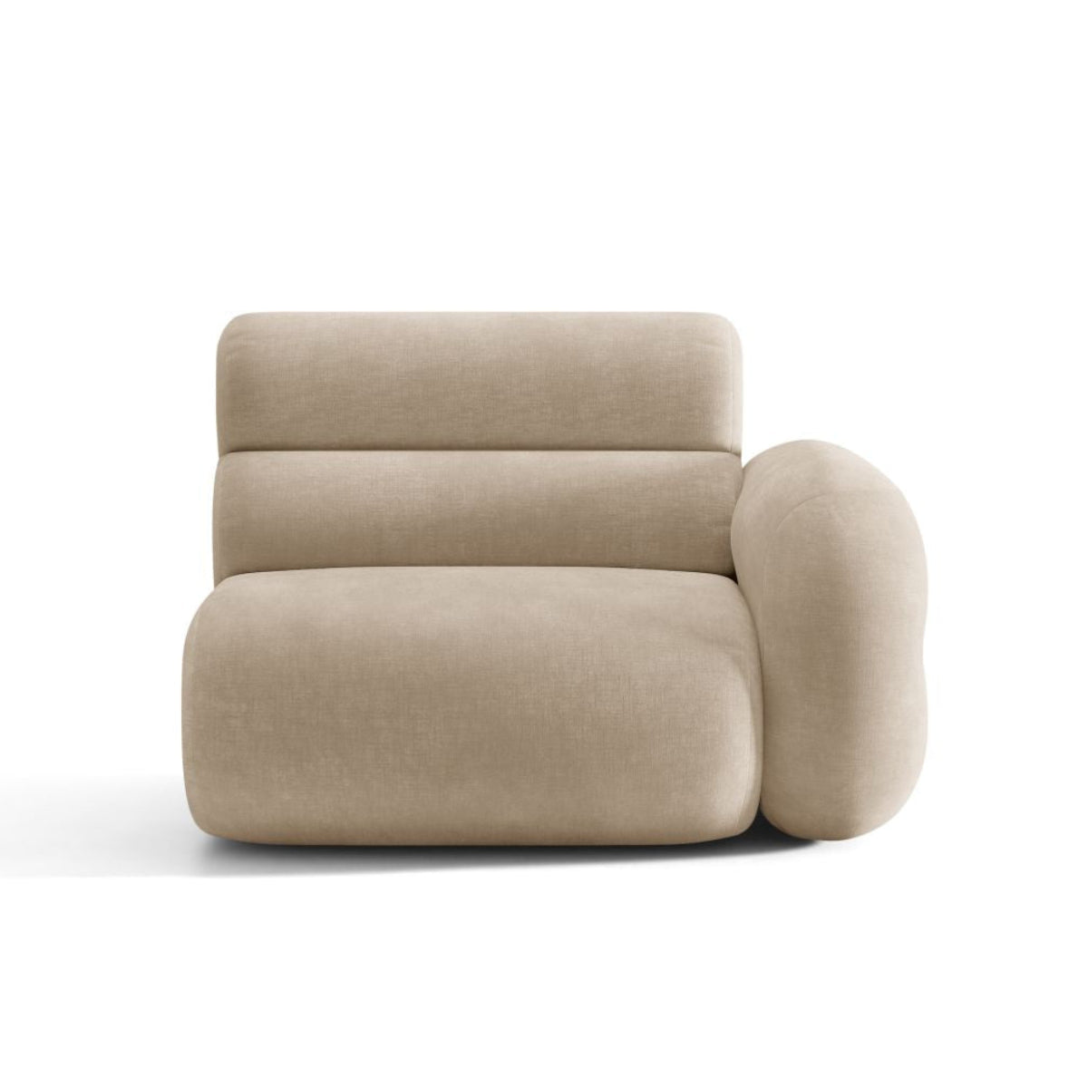 Sofa modułowa NEO - moduł prawostronny beżowy szenil