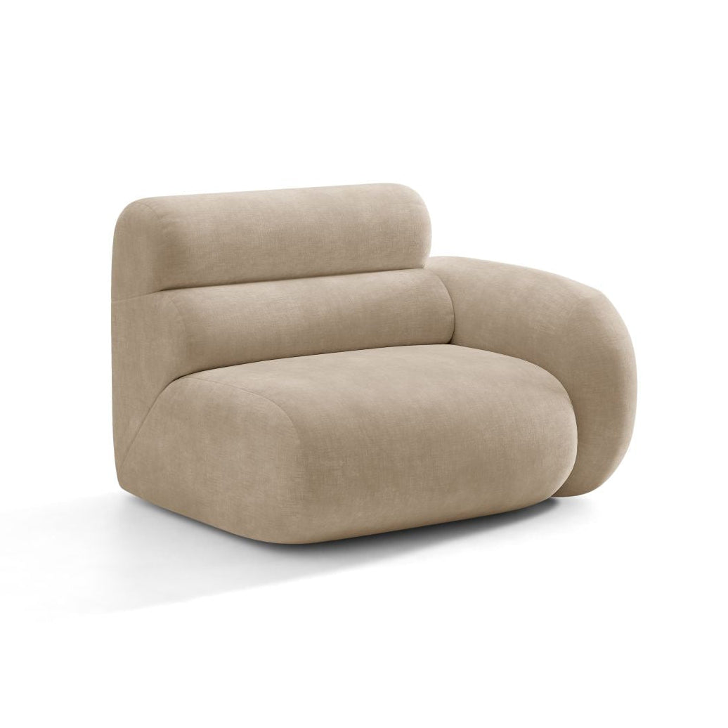 Sofa modułowa NEO - moduł prawostronny beżowy szenil
