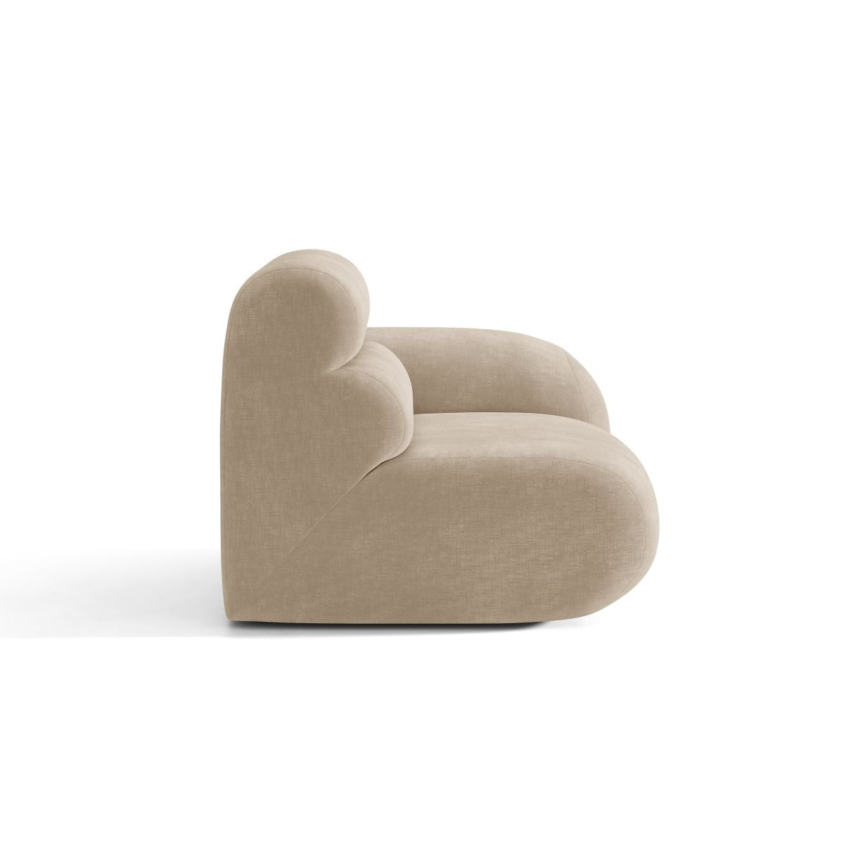 Sofa modułowa NEO - moduł prawostronny beżowy szenil