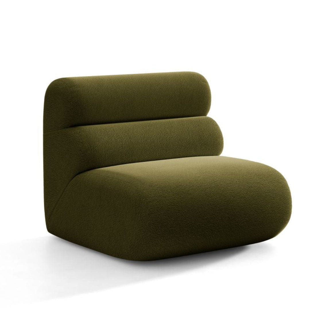 Fotel / moduł NEO oliwkowy boucle