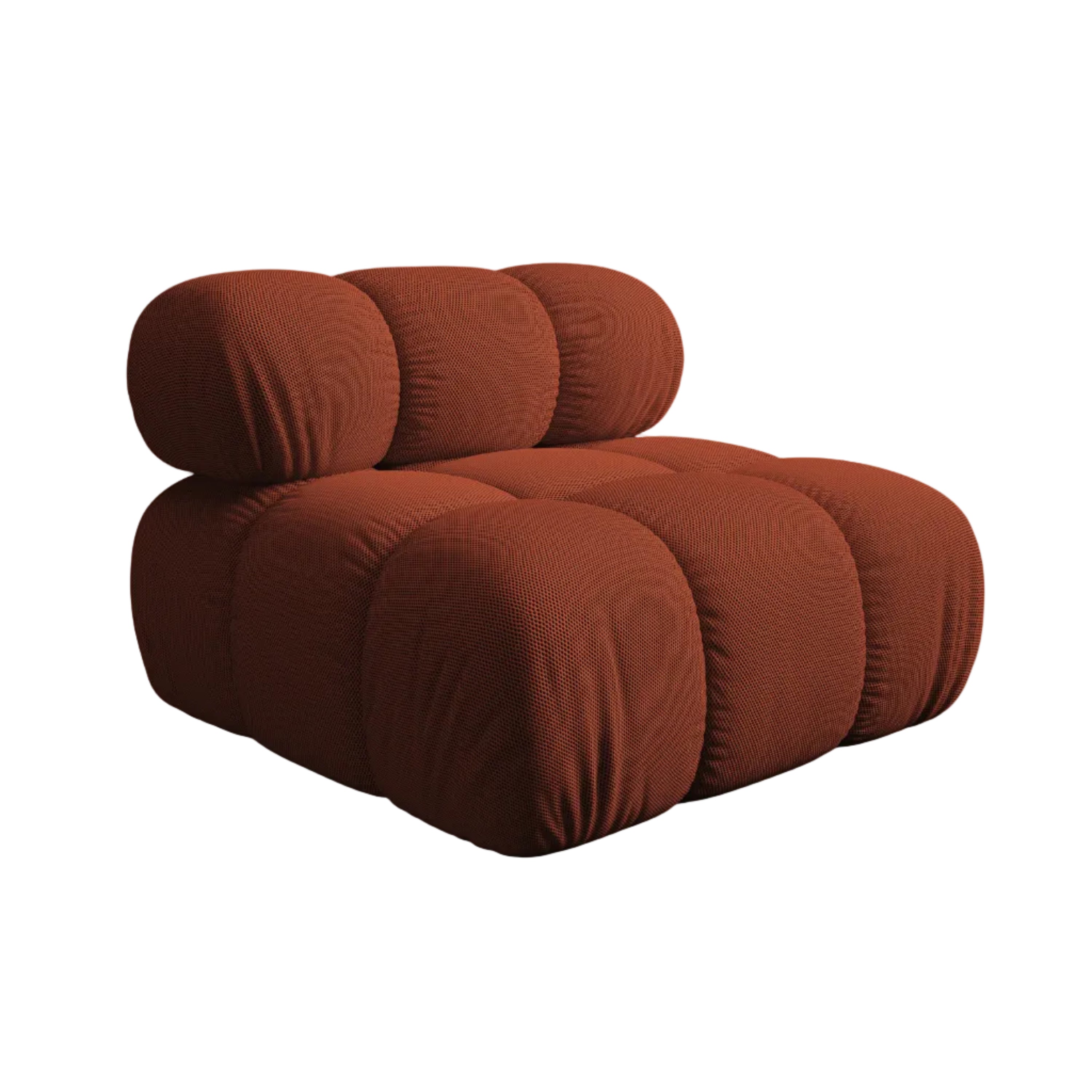 Fotel / moduł BELLIS ceglana tkanina 3D