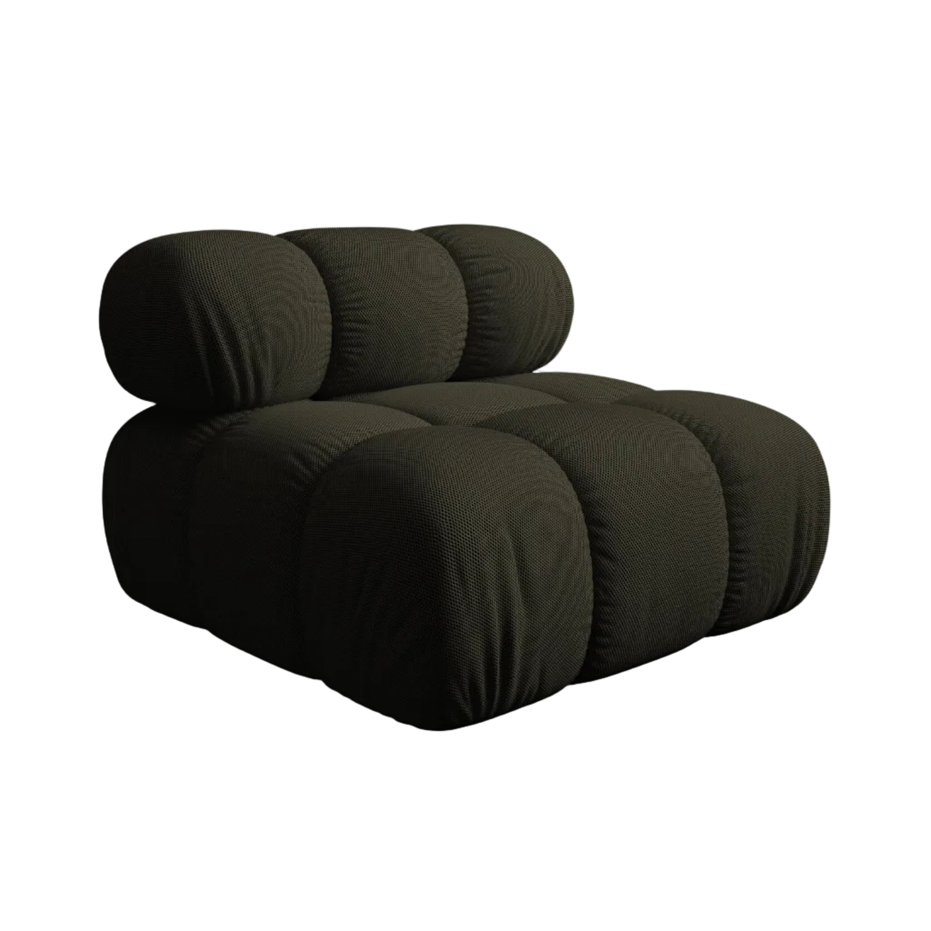 Fotel / moduł BELLIS ciemnozielona tkanina 3D