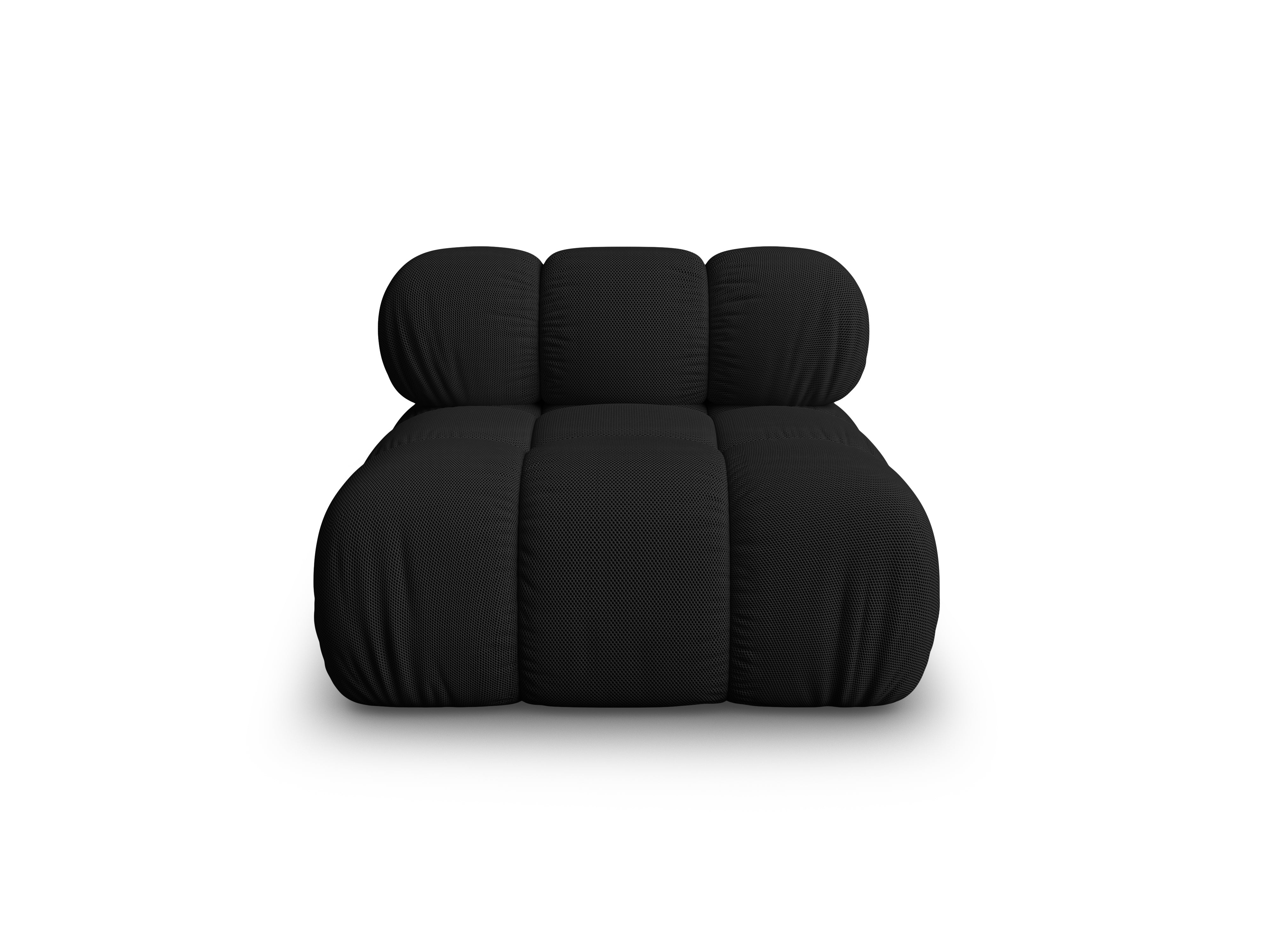 Fotel / moduł BELLIS czarna tkanina 3D
