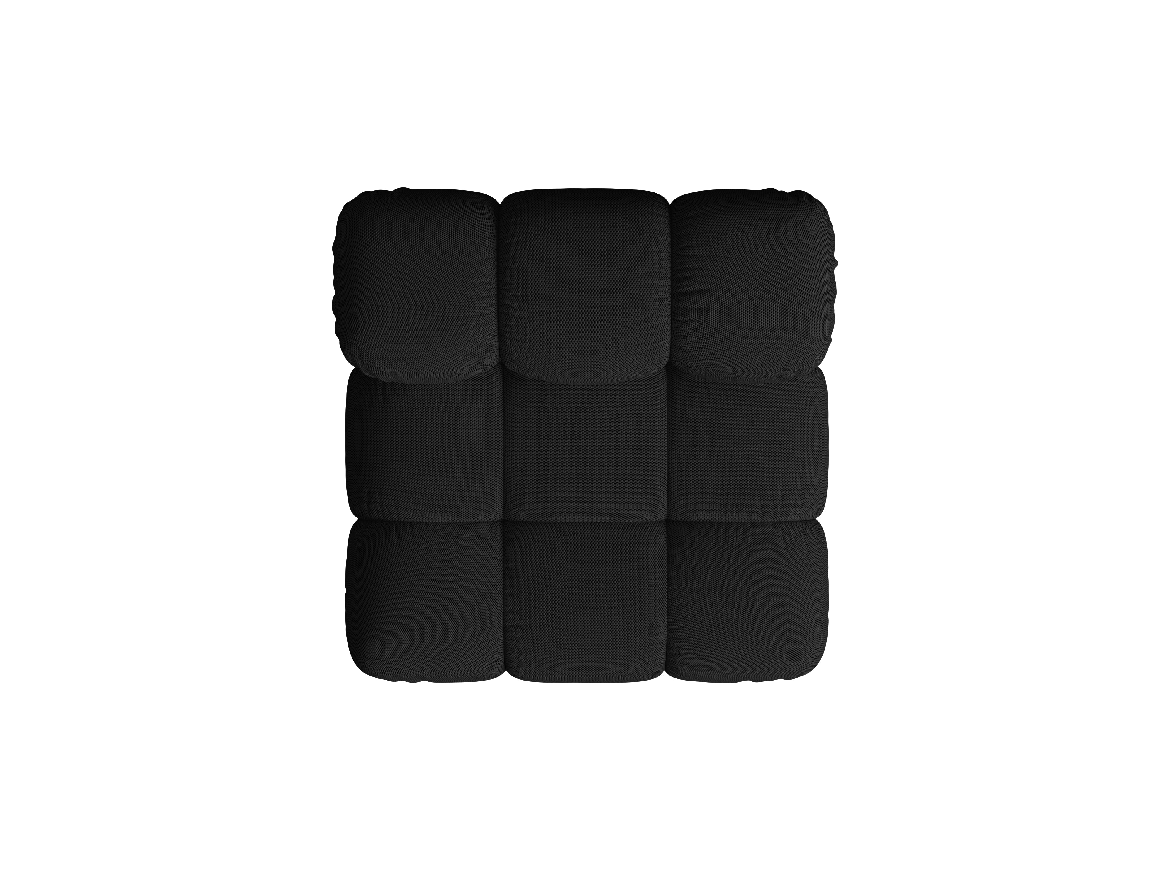 Fotel / moduł BELLIS czarna tkanina 3D
