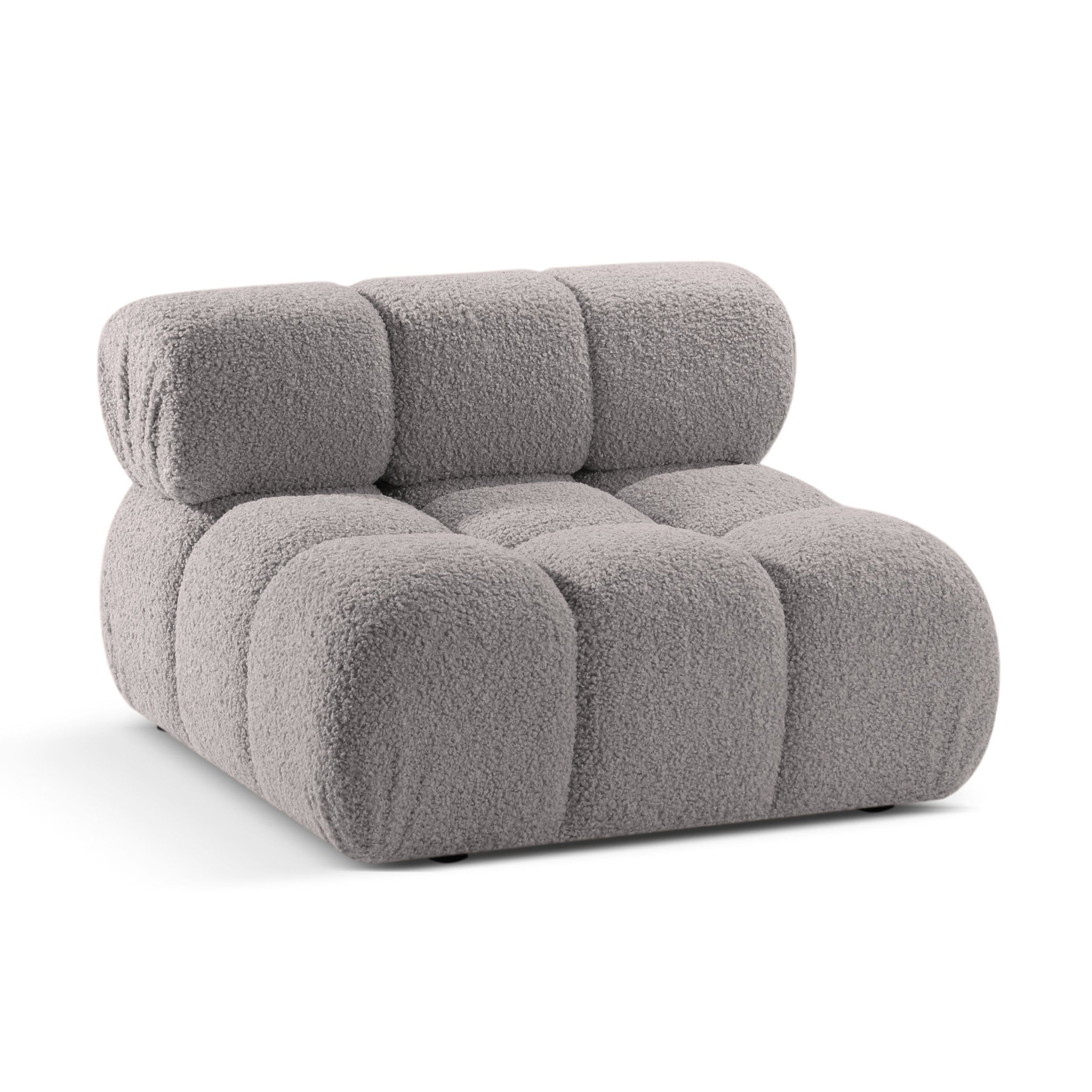 Fotel / moduł BELLIS szary boucle