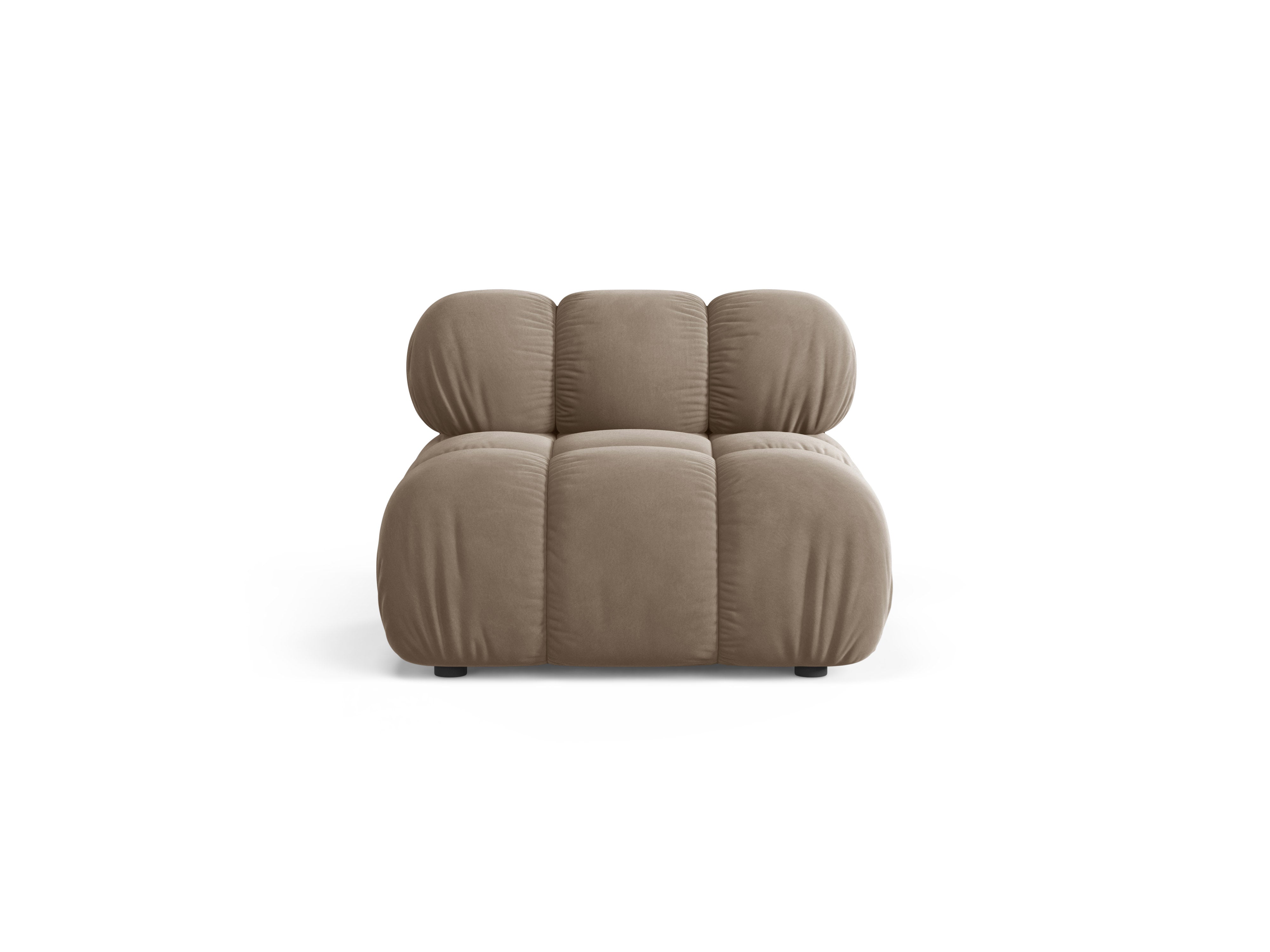 Fotel / moduł aksamitny BELLIS cappuccino