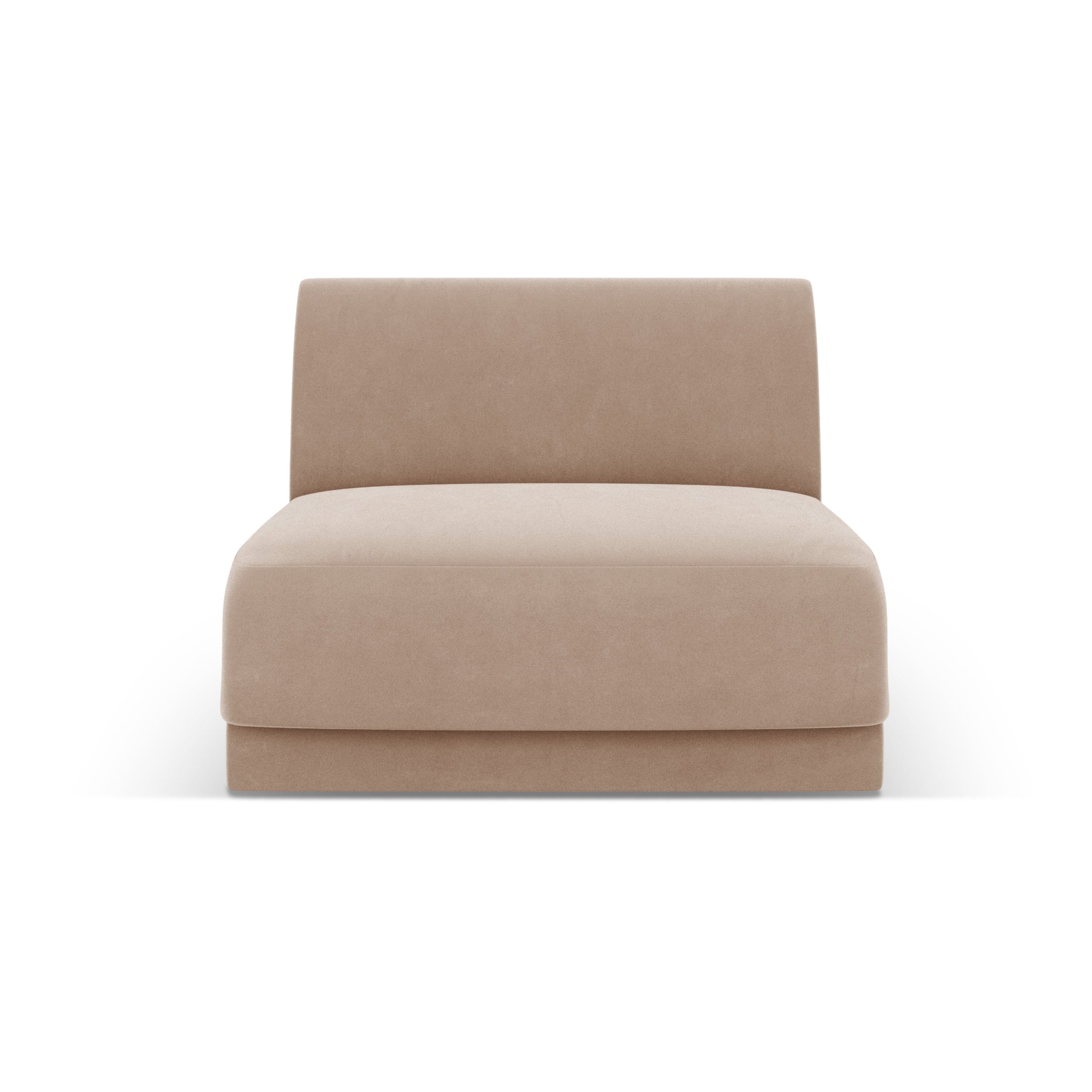Fotel / moduł aksamitny MILEY cappuccino