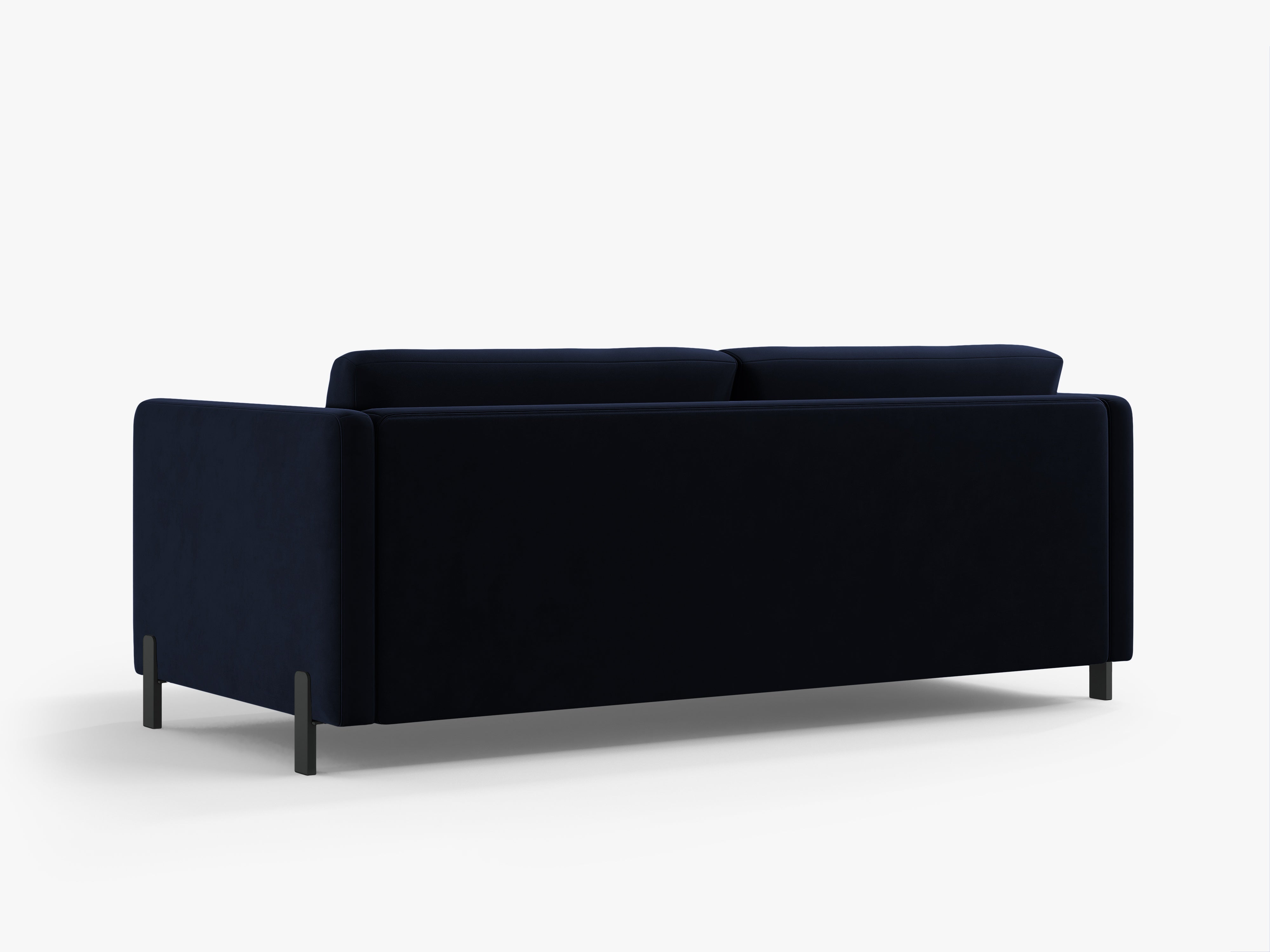 Sofa aksamitna 2-osobowa z funkcją spania GLORIA granat królewski