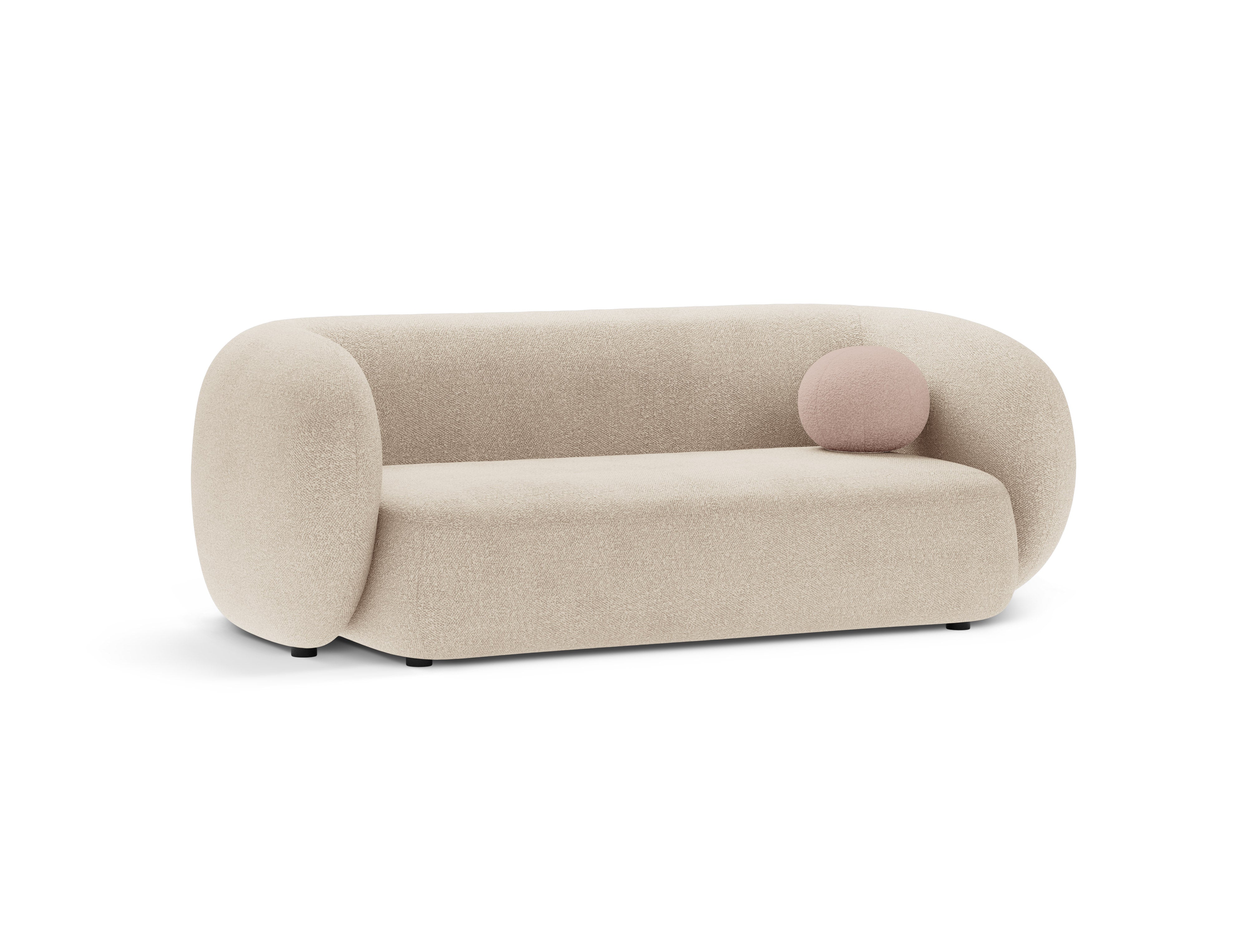 Sofa 2-sitzig KATE beige Boucle