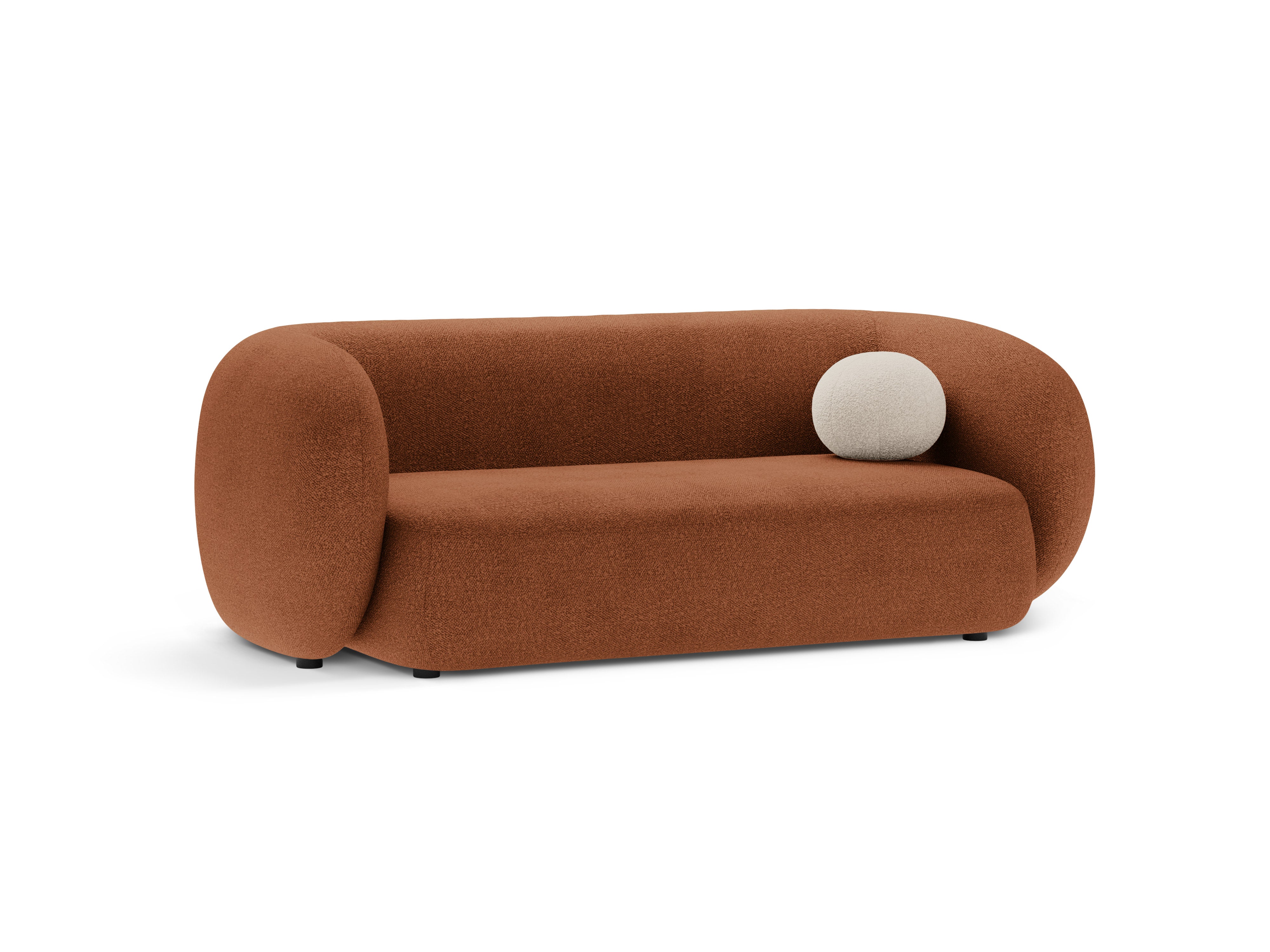 Sofa 2-osobowa KATE terracotta boucle