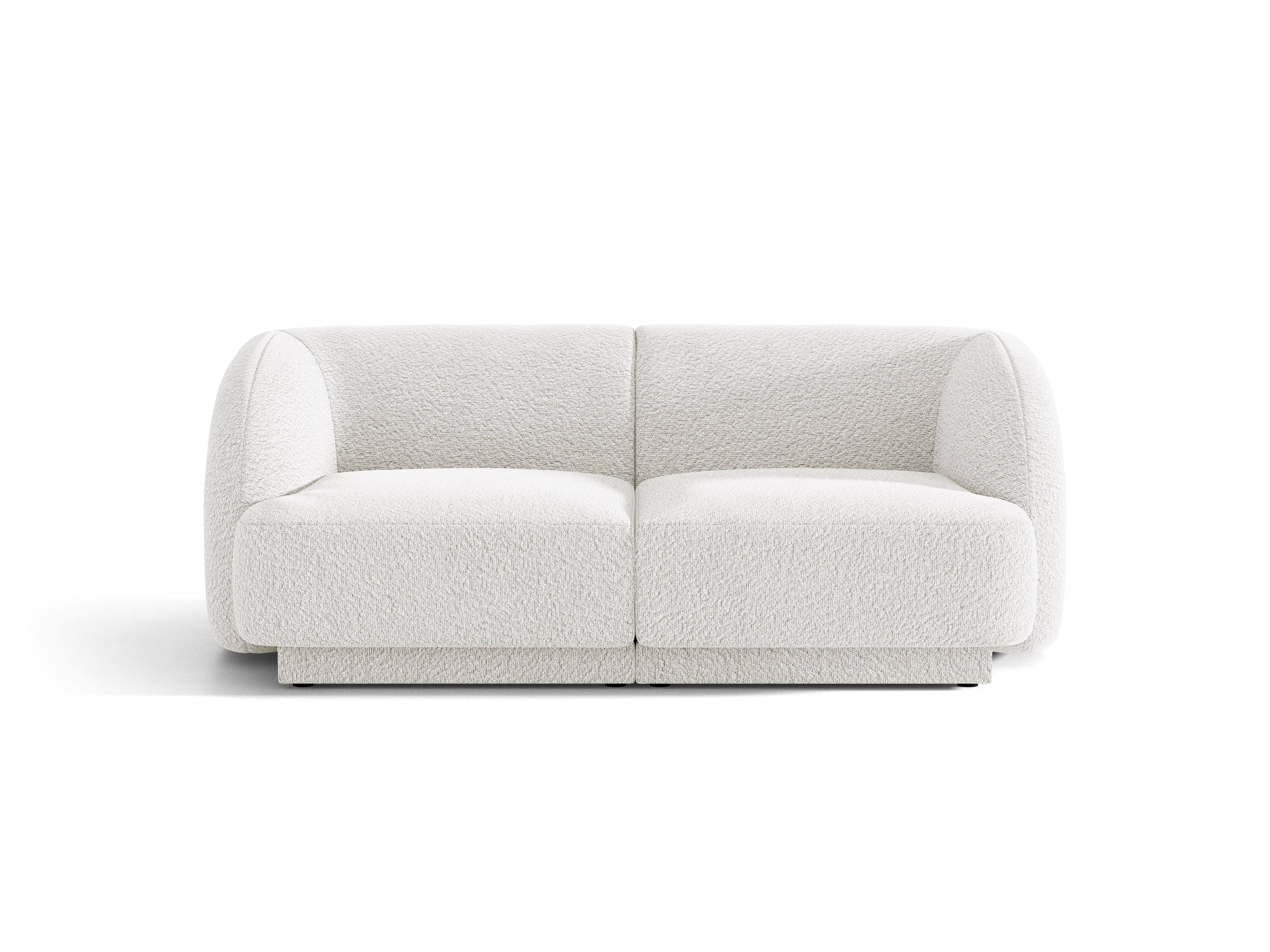 Sofa 2-osobowa MILEY biały boucle