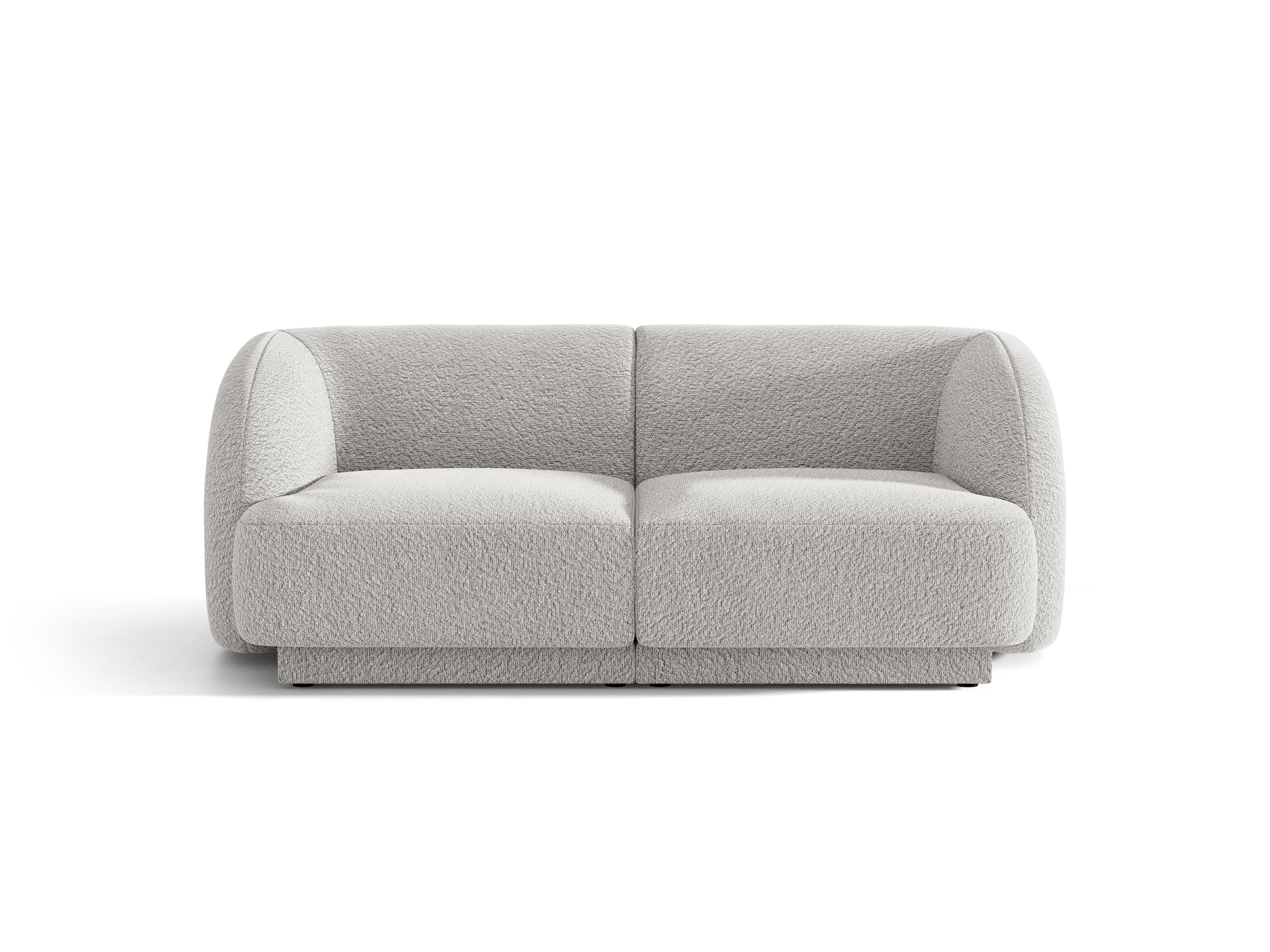 Sofa 2-osobowa MILEY jasnoszary boucle
