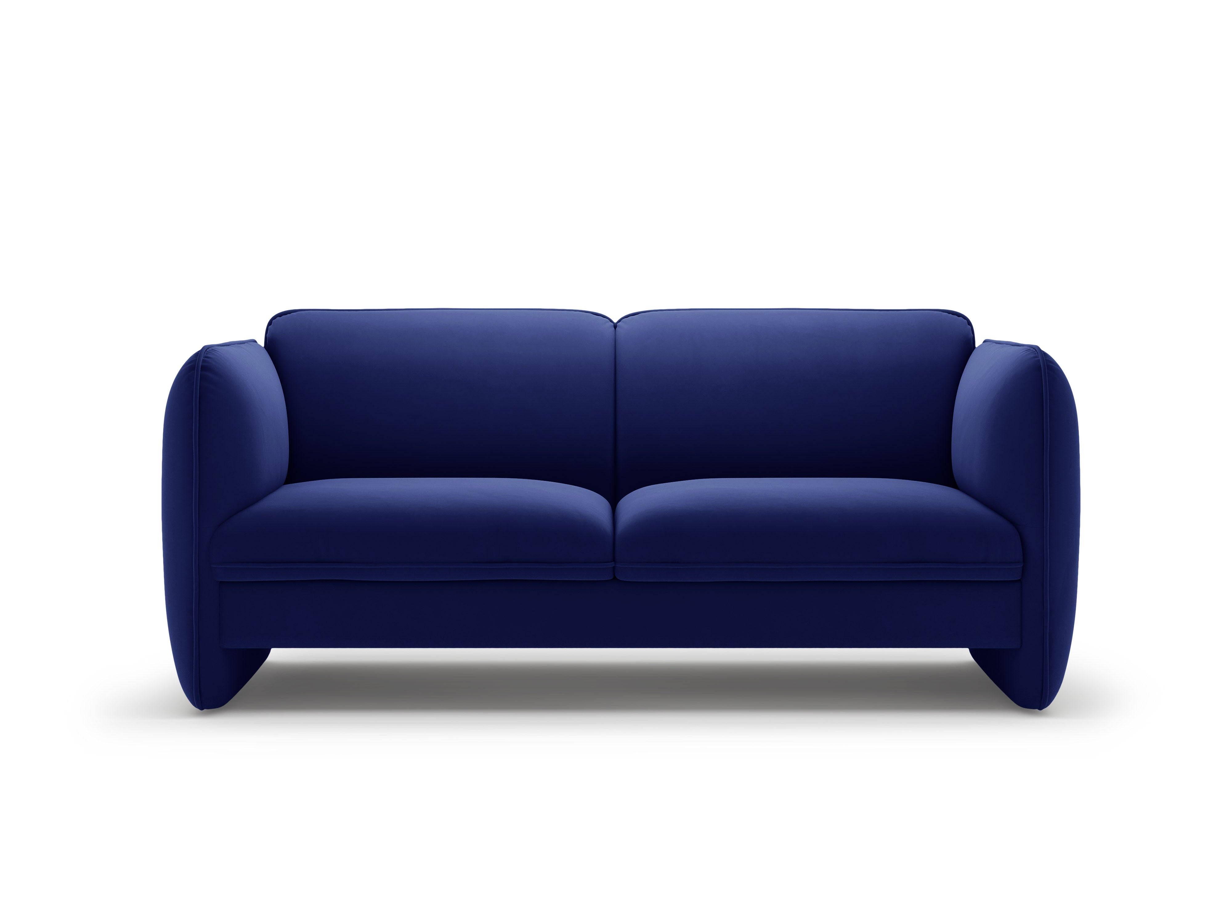 Sofa 2-osobowa aksamitna GEORGIA kobaltowy