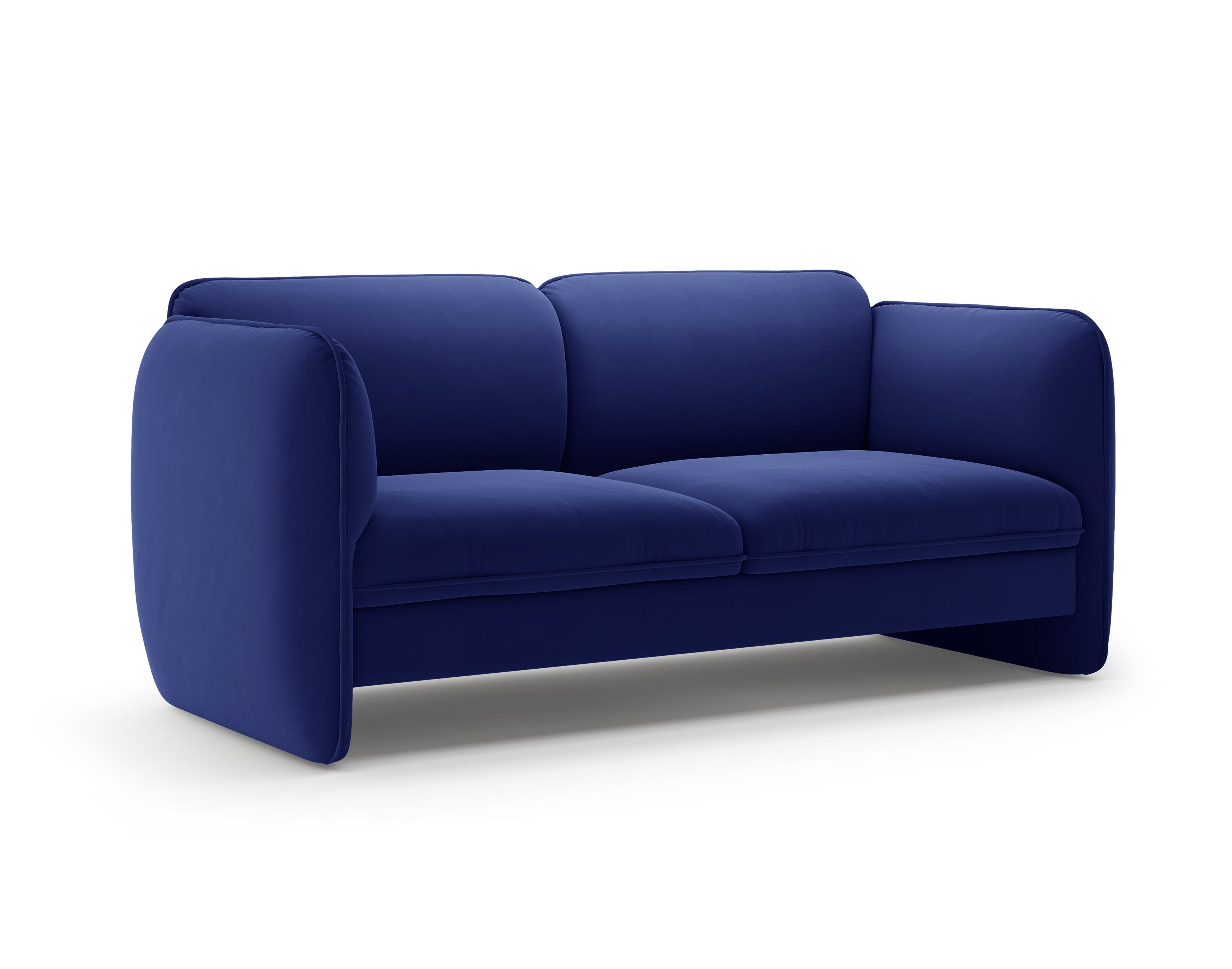 Sofa 2-osobowa aksamitna GEORGIA kobaltowy
