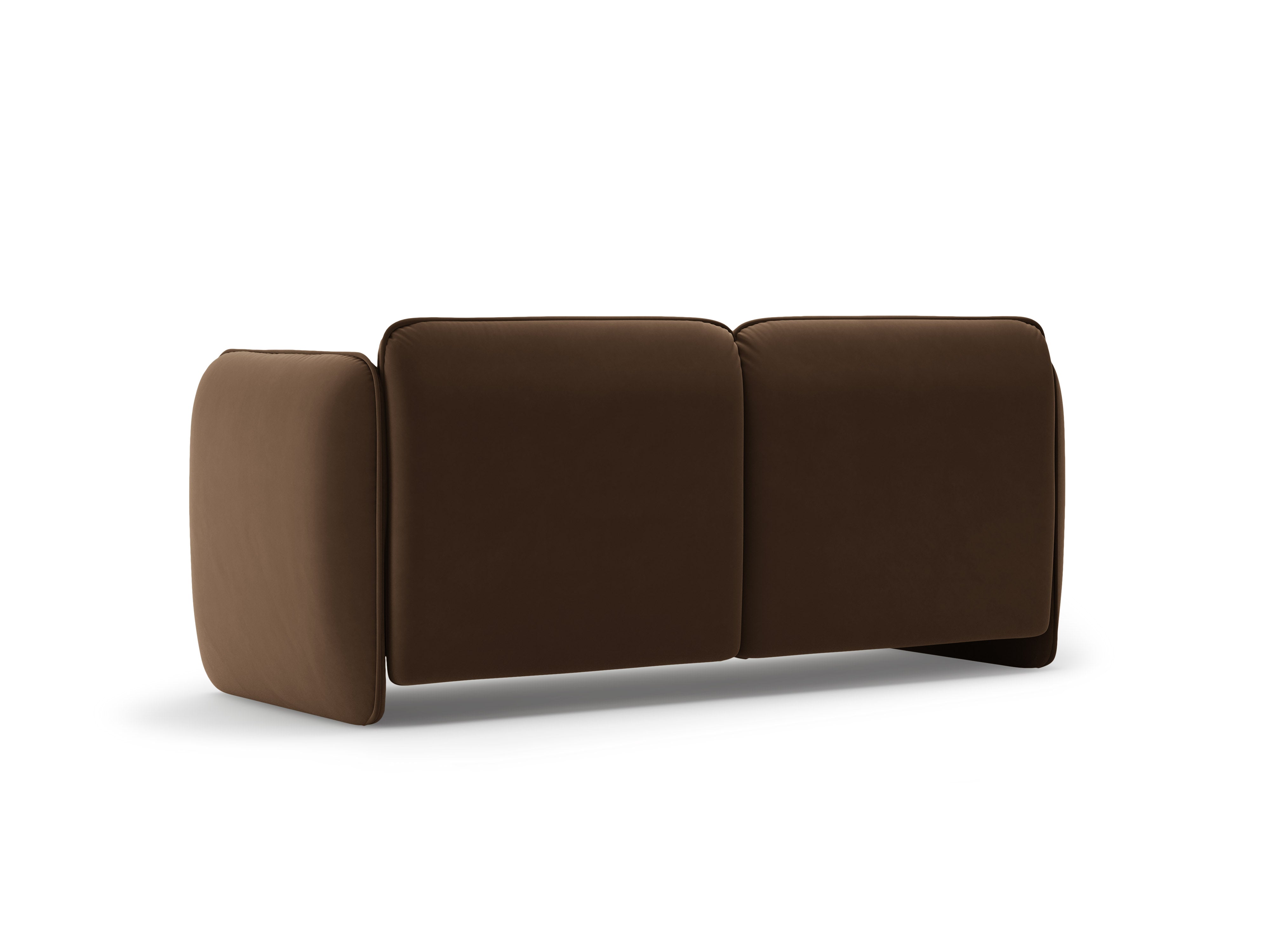 Sofa 2-osobowa aksamitna GEORGIA czekoladowy