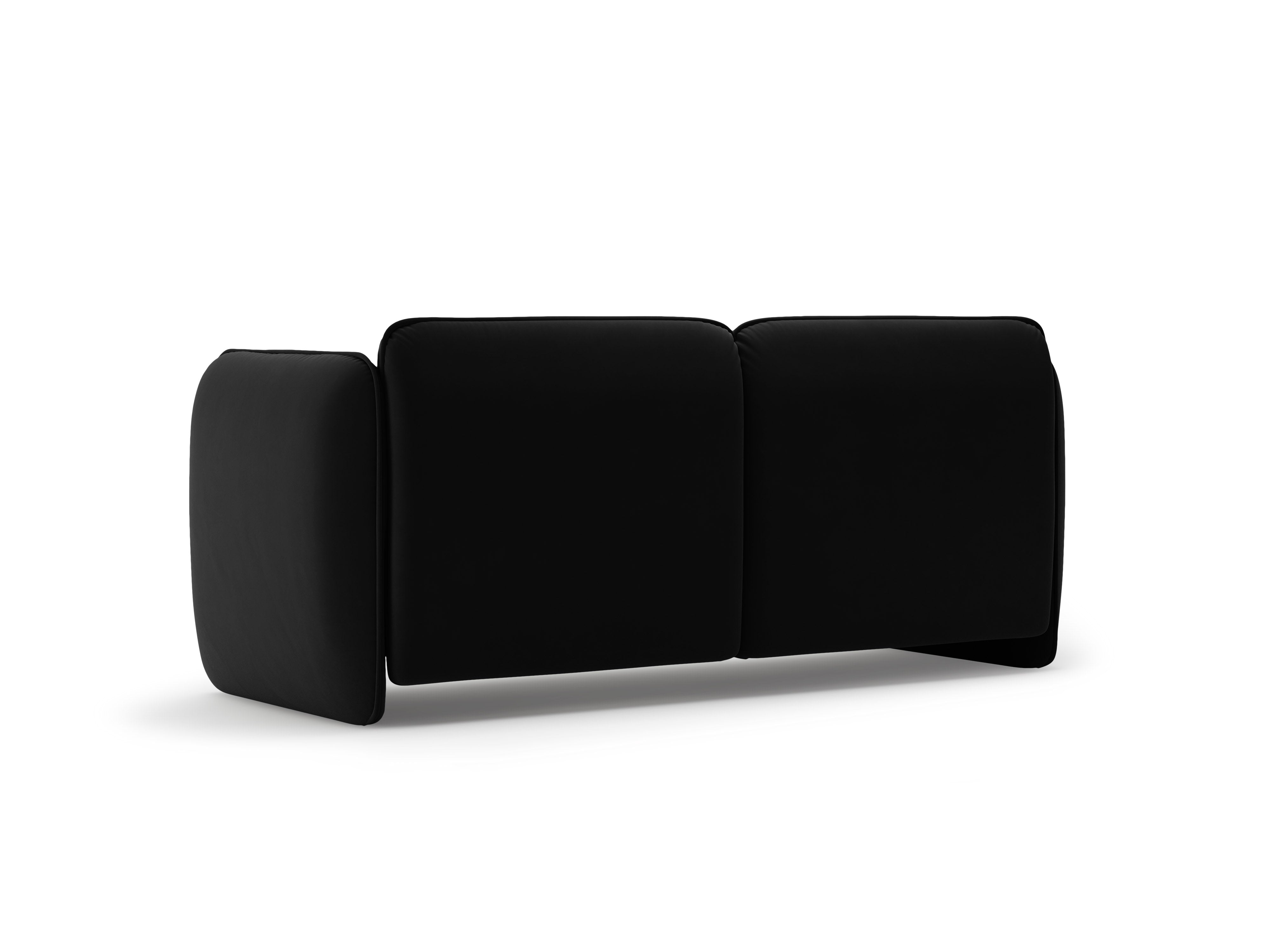 Sofa 2-osobowa aksamitna GEORGIA czarny