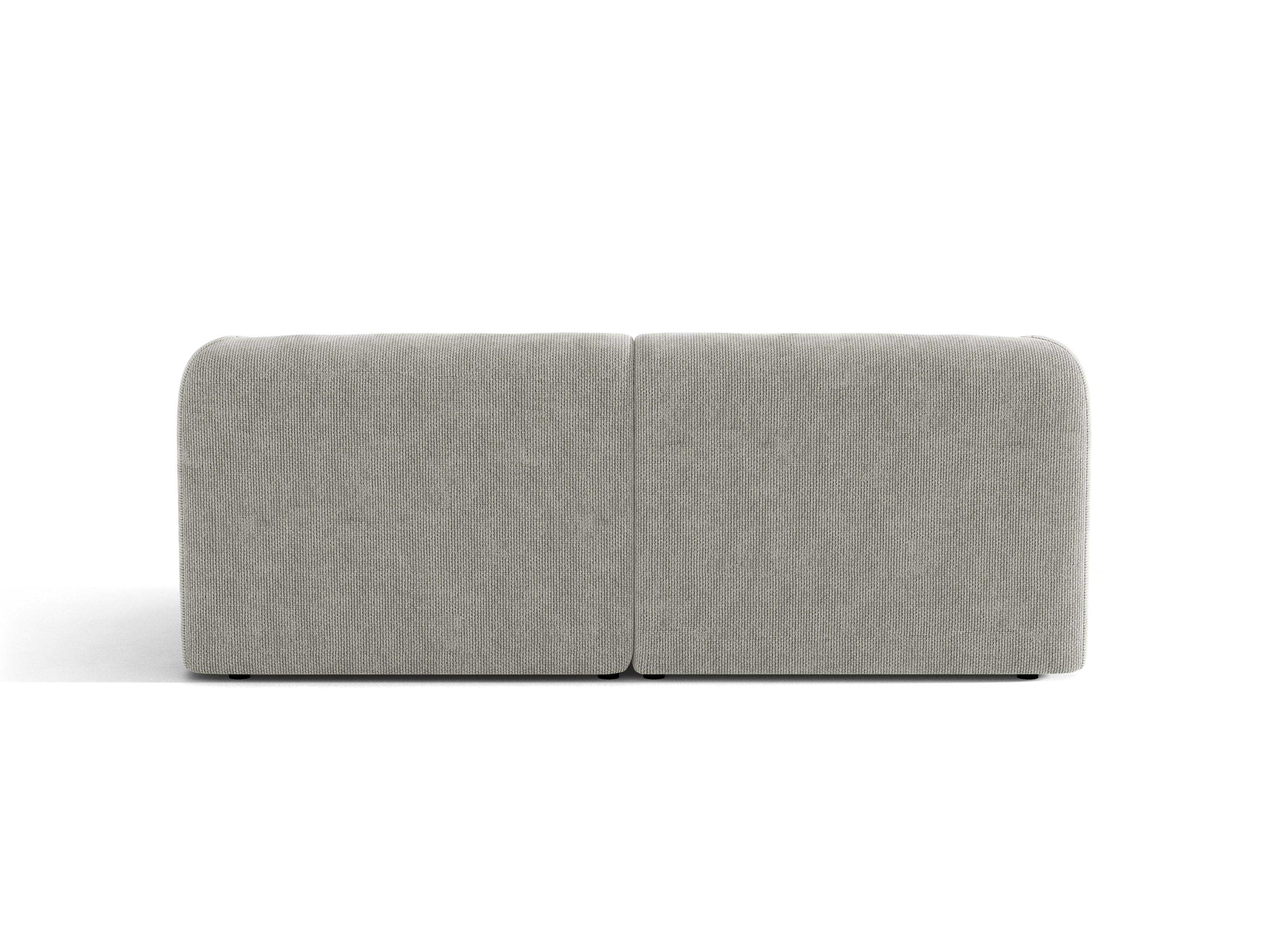 Sofa 2-osobowa MILEY jasnoszary szenil jedwabisty