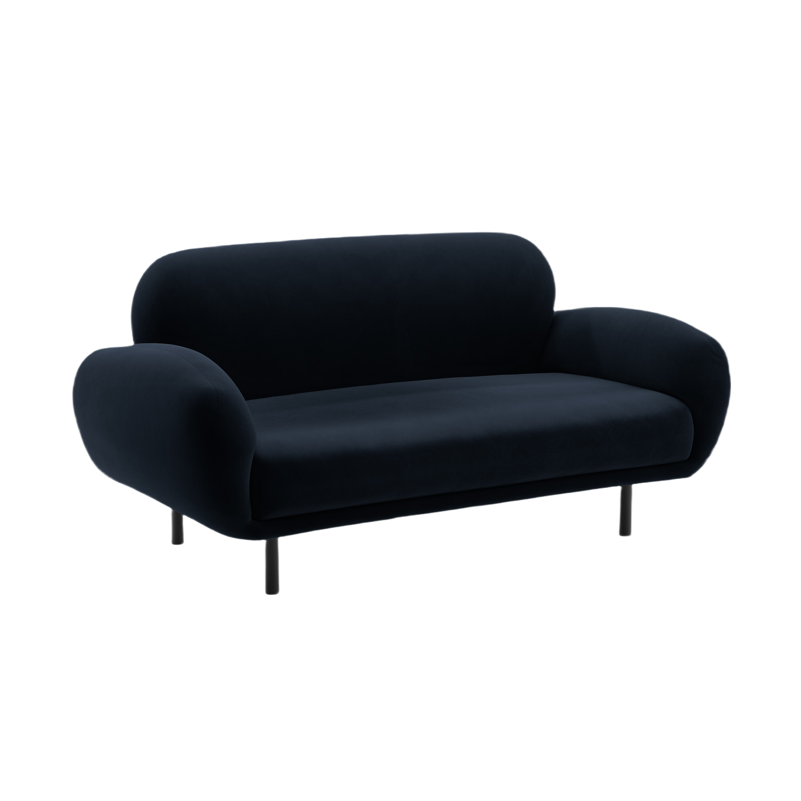 Velvet 2-Seater Sofa POPPY Royal Blue