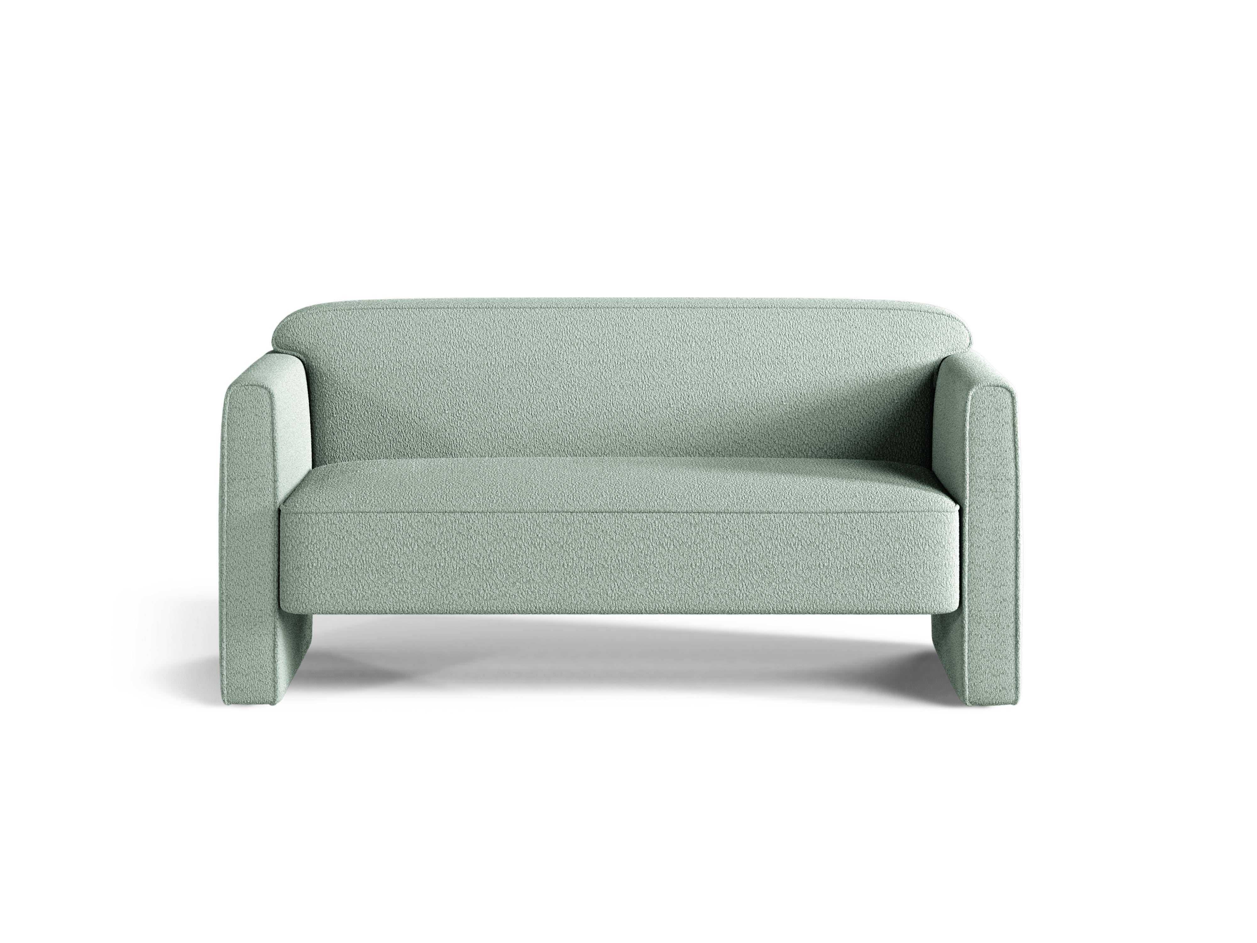 Sofa 2-osobowa ABBY miętowy boucle