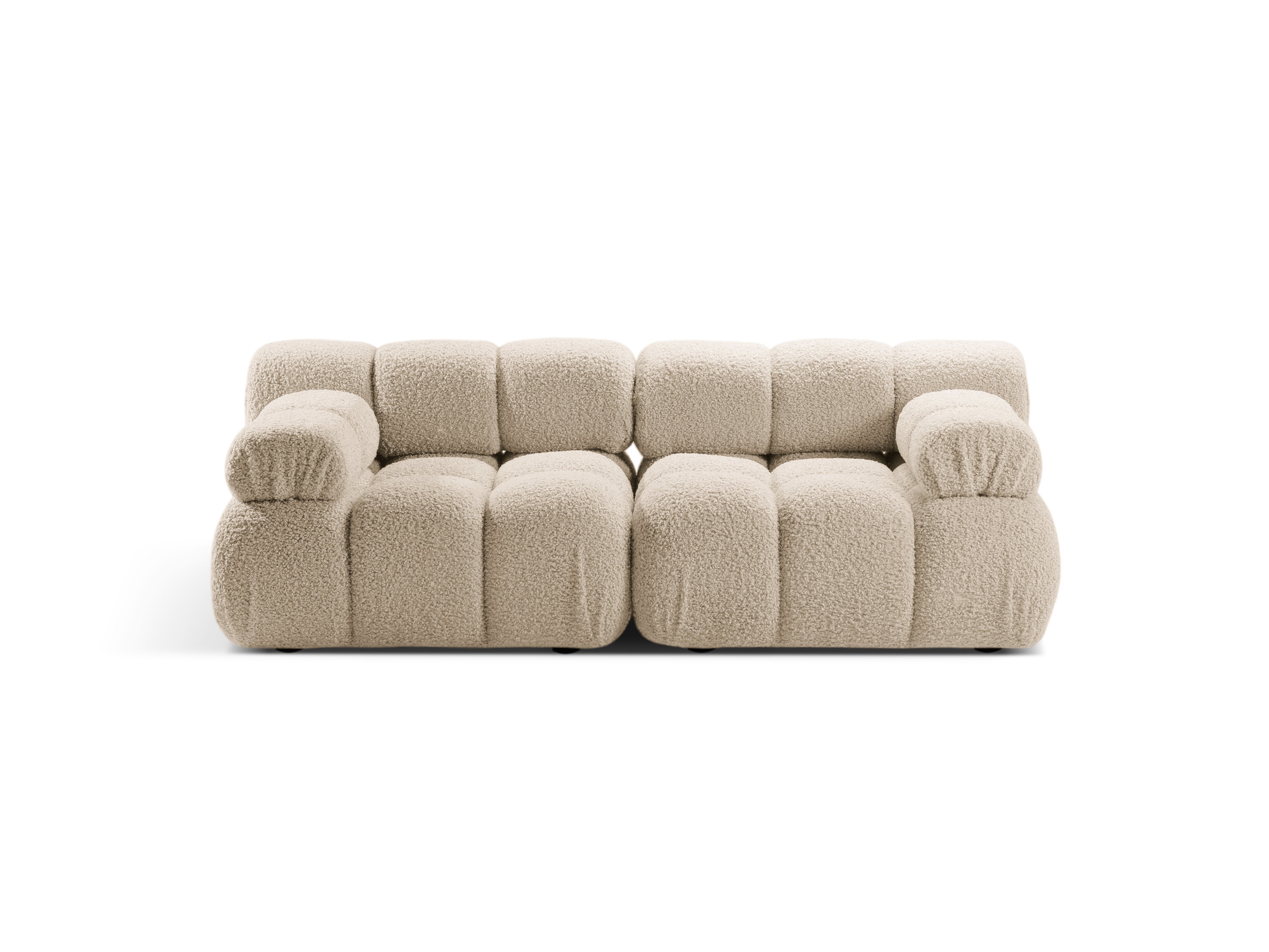 Sofa modułowa 2-osobowa BELLIS beżowy boucle