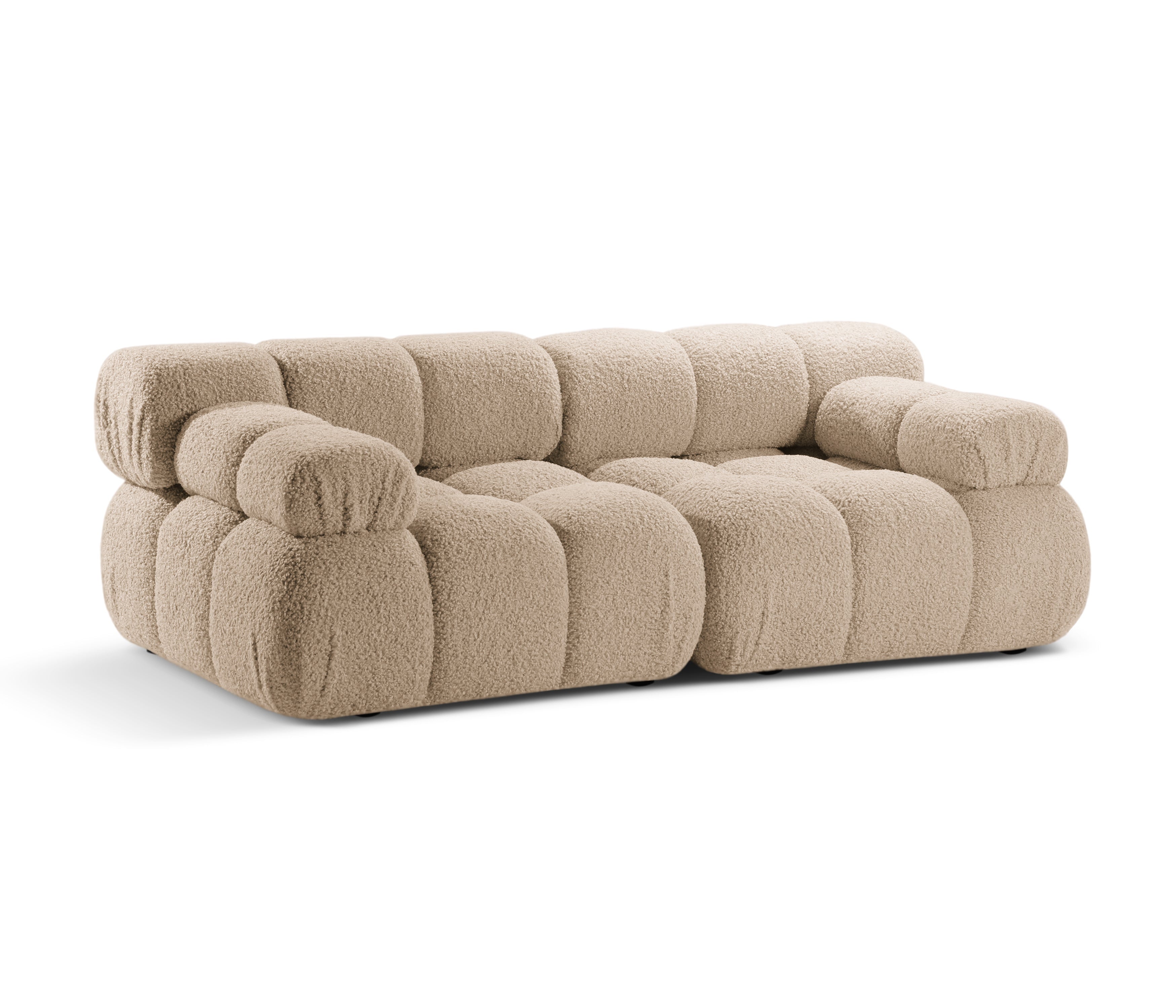 Sofa modułowa 2-osobowa BELLIS piaskowy boucle