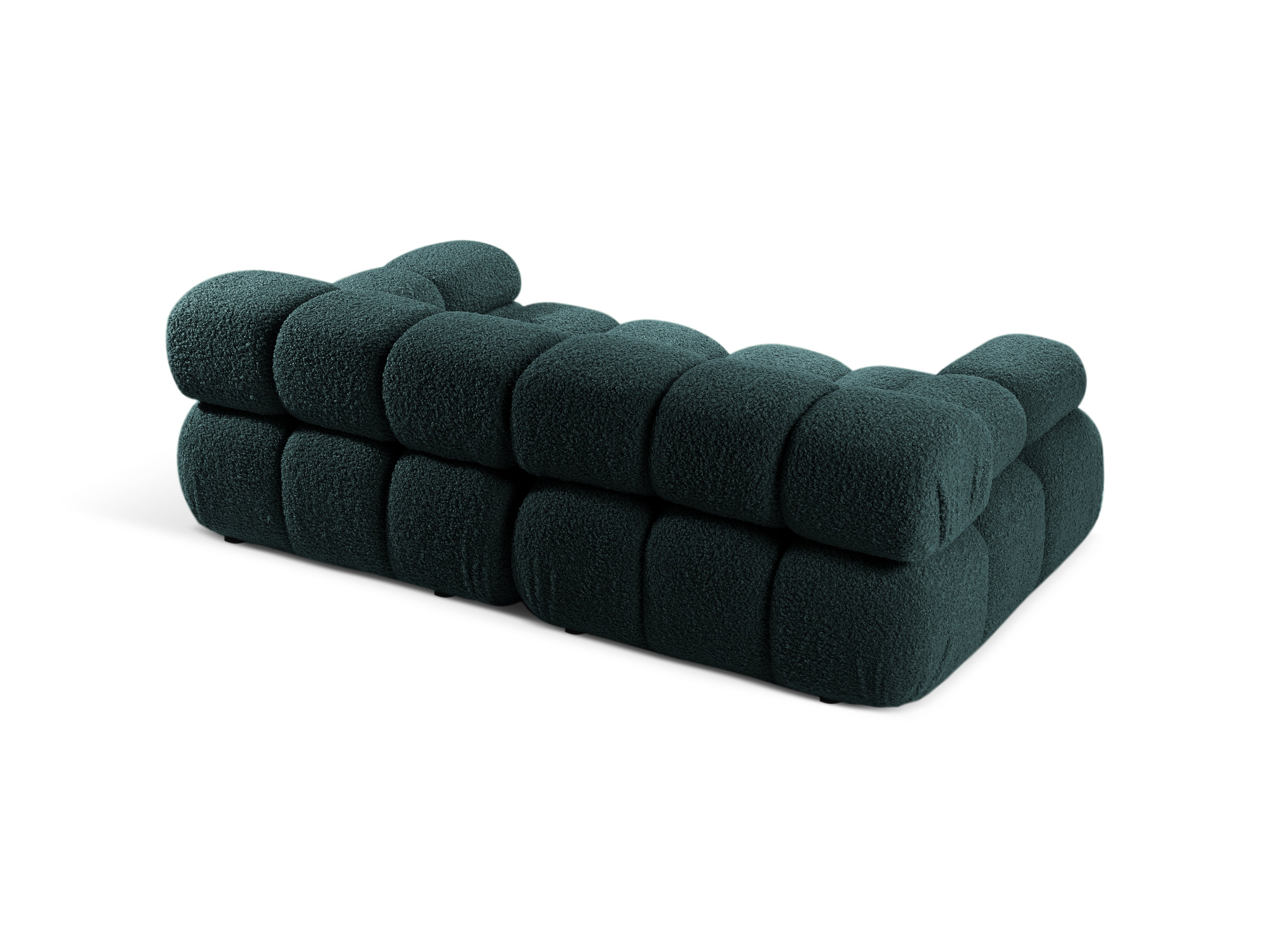 Sofa modułowa 2-osobowa BELLIS niebieski petrol boucle