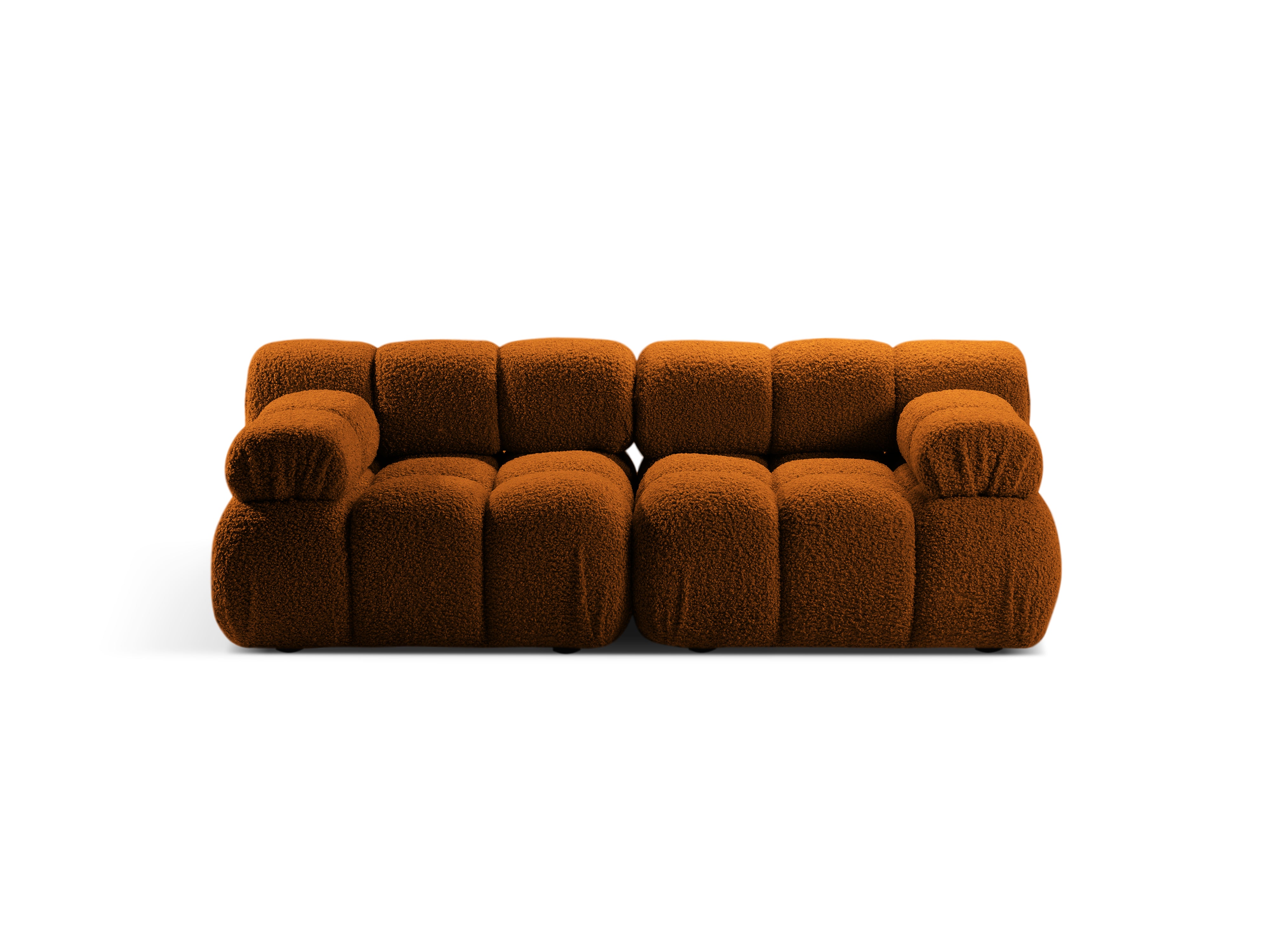 Sofa modułowa 2-osobowa BELLIS ceglany boucle