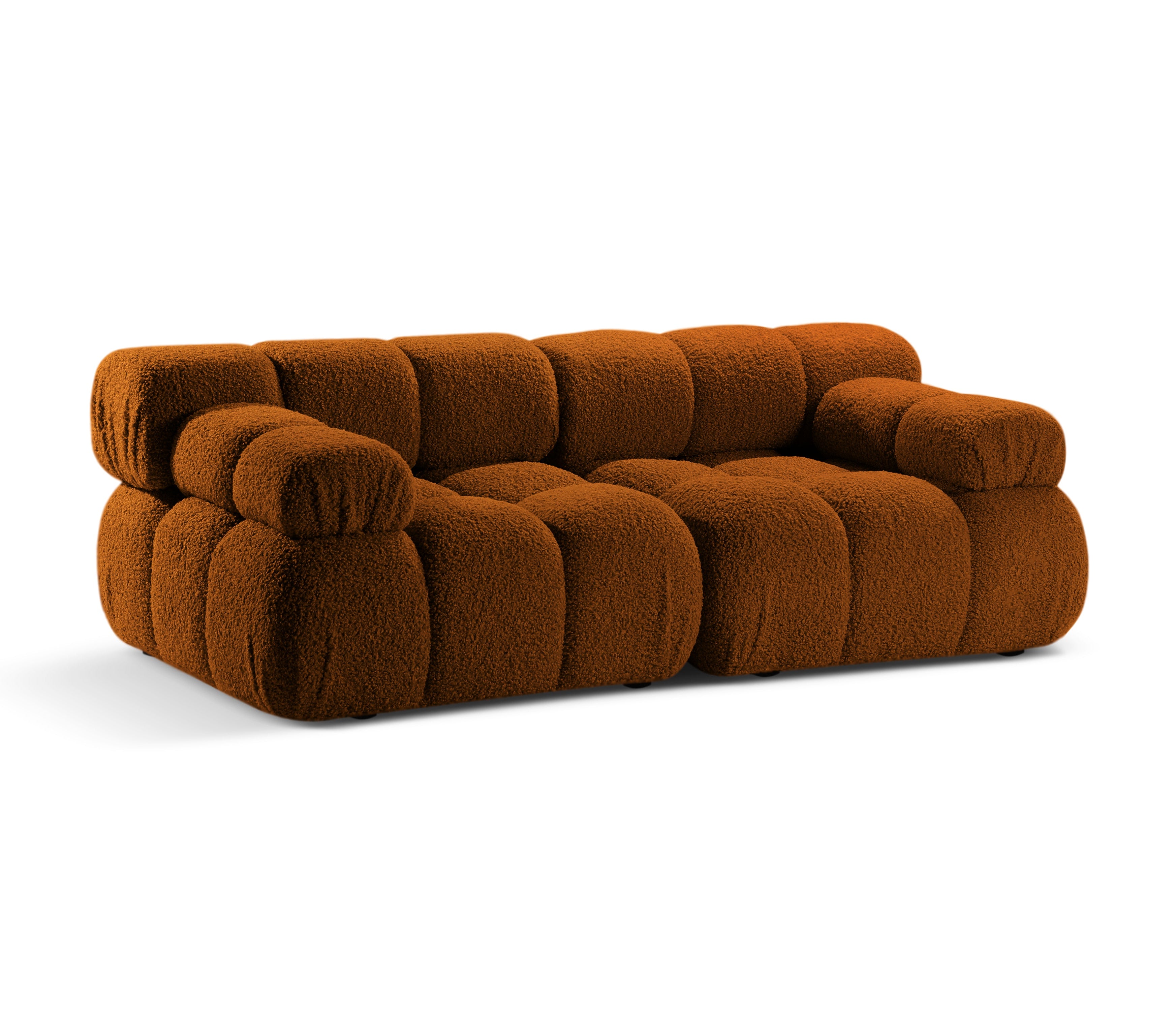 Sofa modułowa 2-osobowa BELLIS ceglany boucle