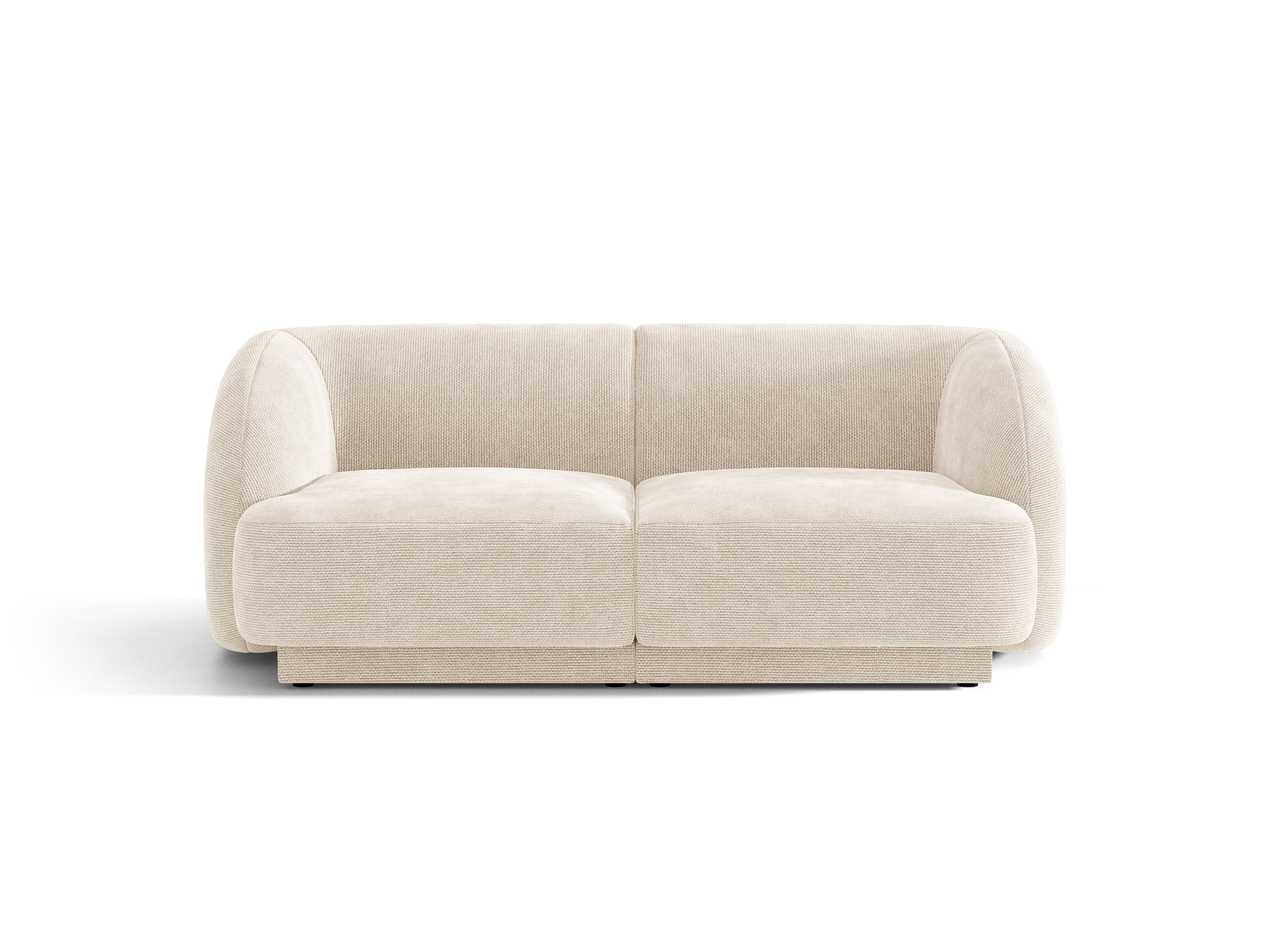 Sofa 2-osobowa MILEY kość słoniowa szenil