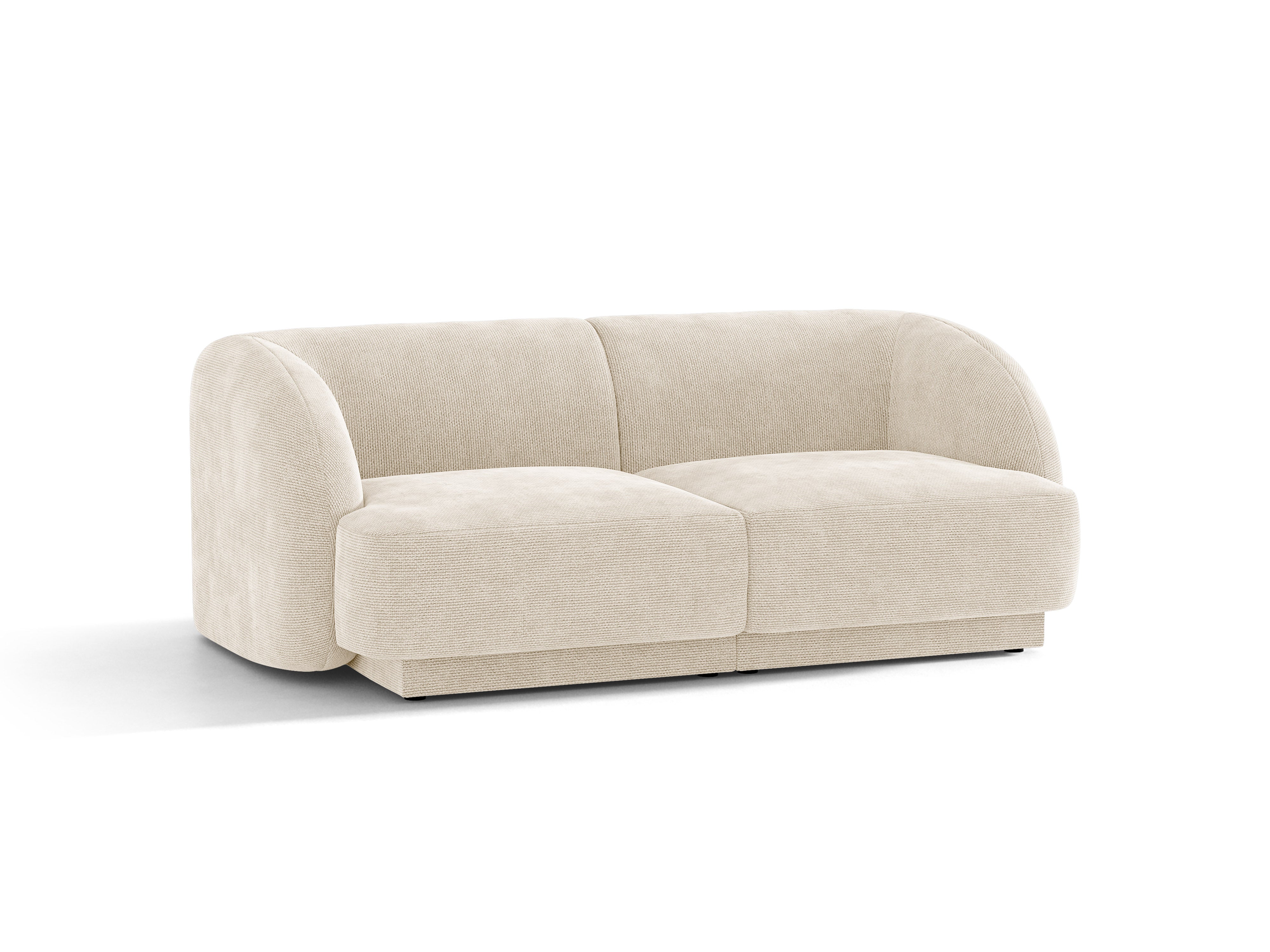 Sofa 2-osobowa MILEY kość słoniowa szenil