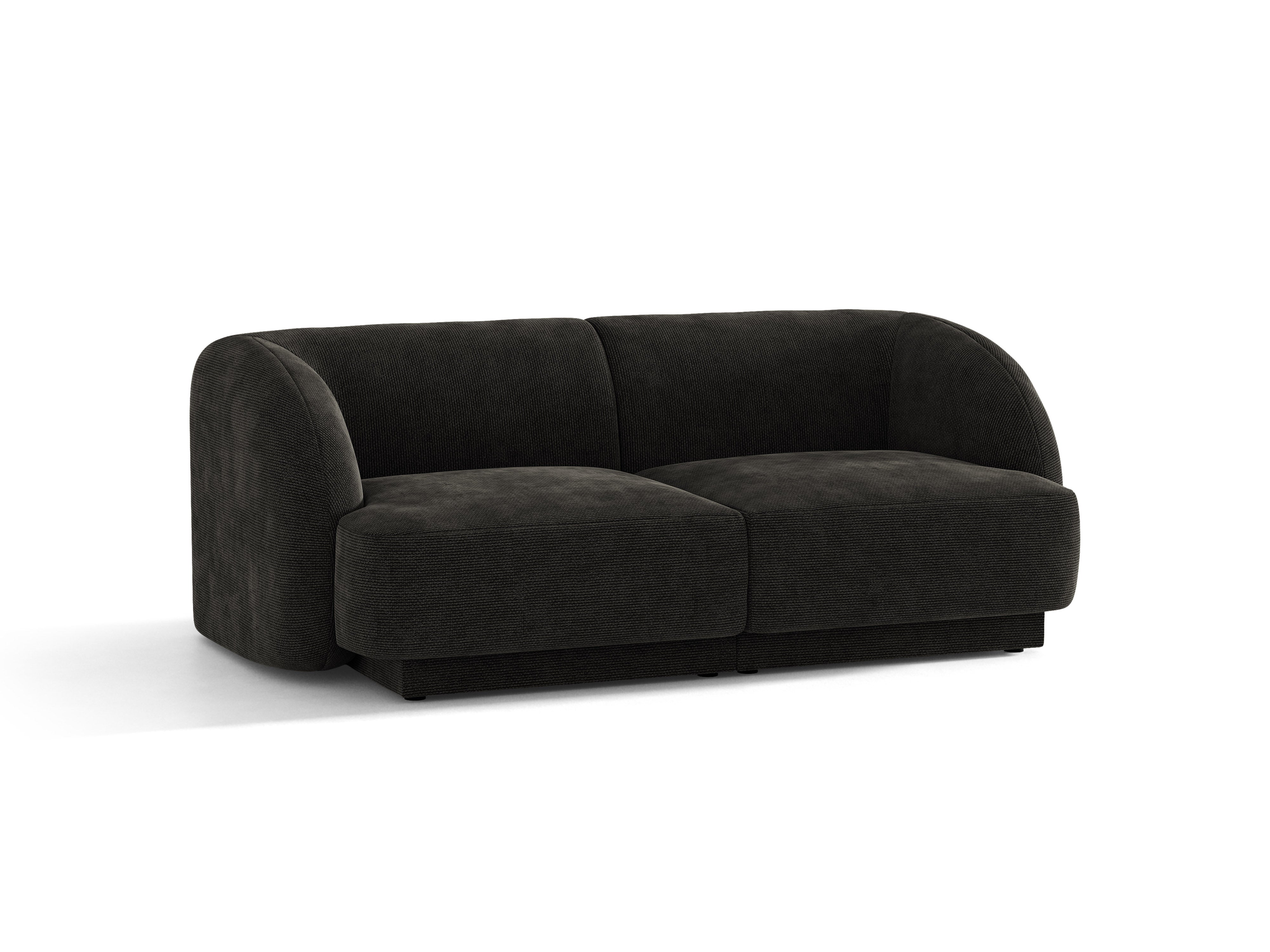 Sofa 2-osobowa MILEY czarny szenil