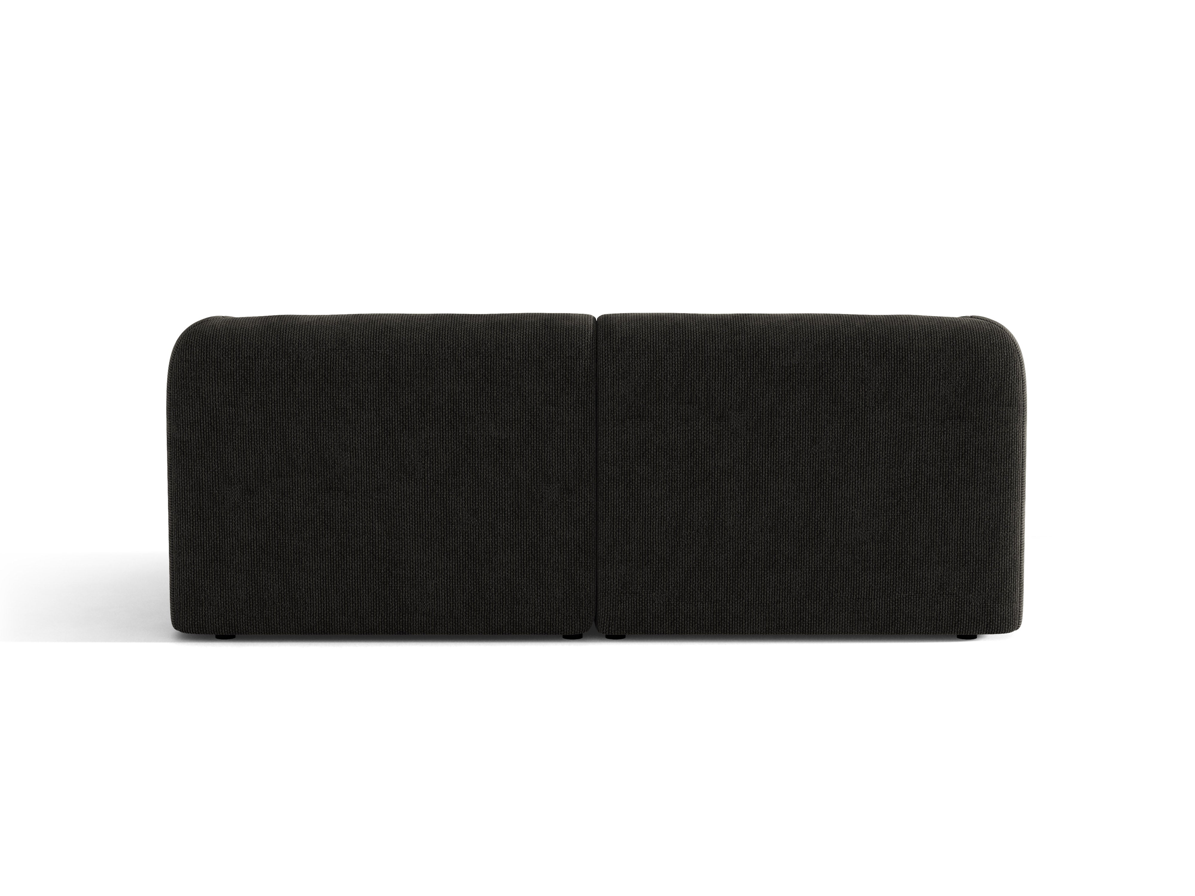 Sofa 2-osobowa MILEY czarny szenil