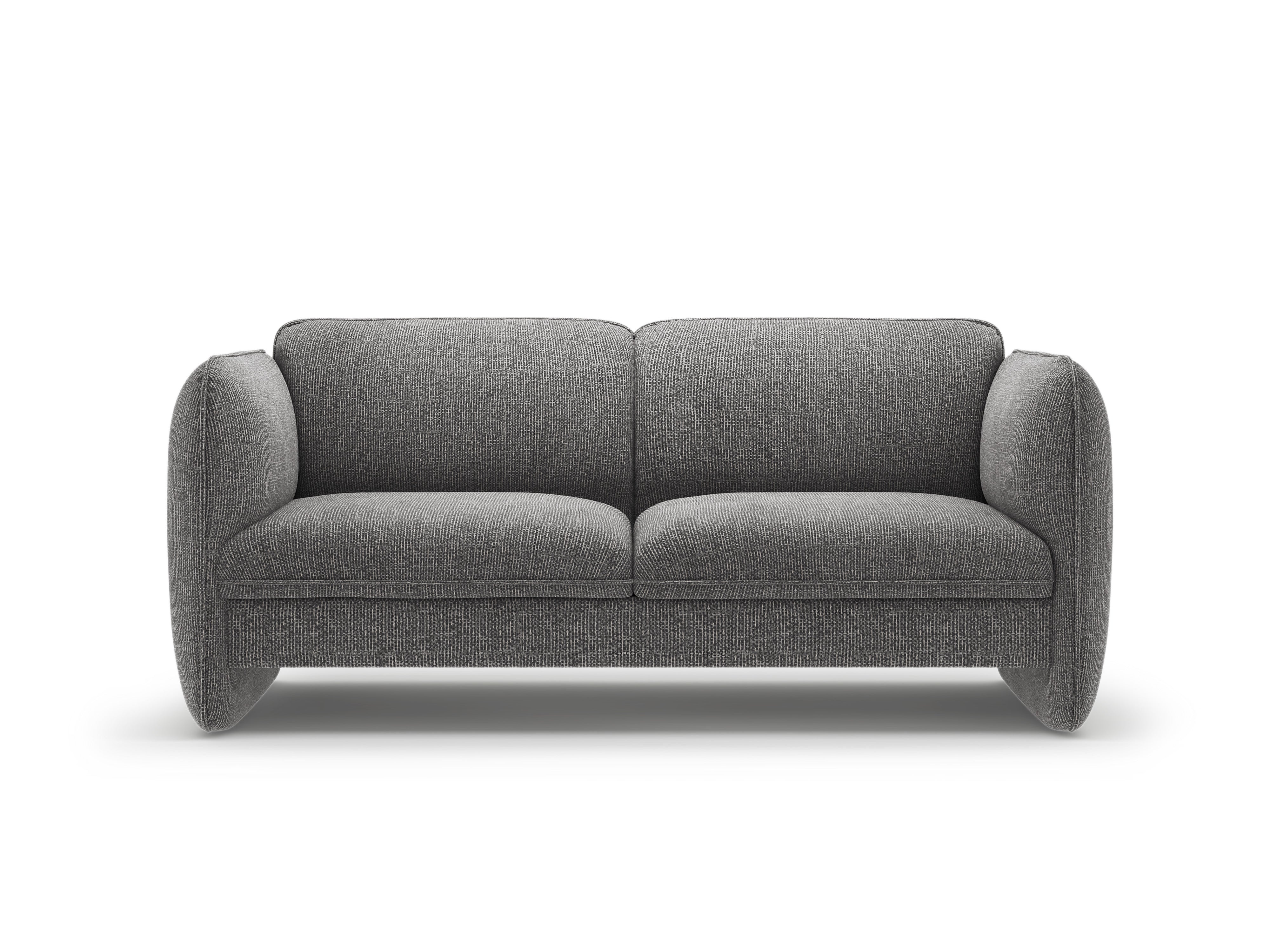 Sofa 2-osobowa GEORGIA ciemnoszary szenil