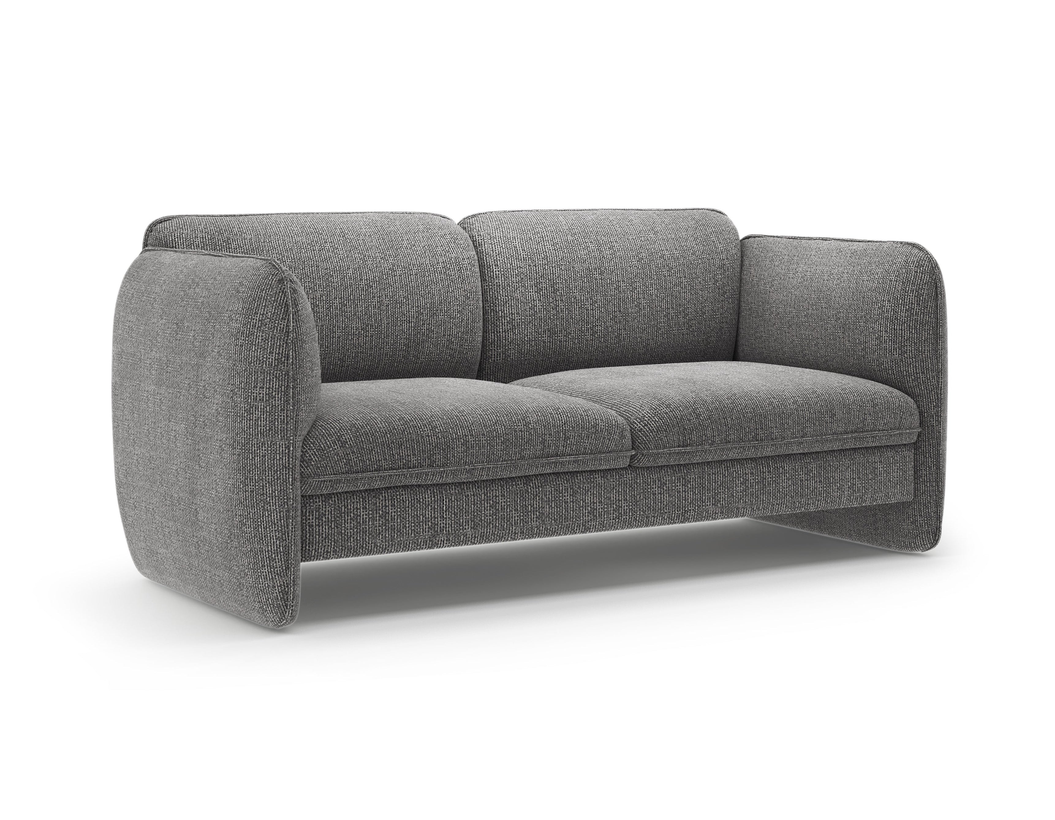 Sofa 2-osobowa GEORGIA ciemnoszary szenil
