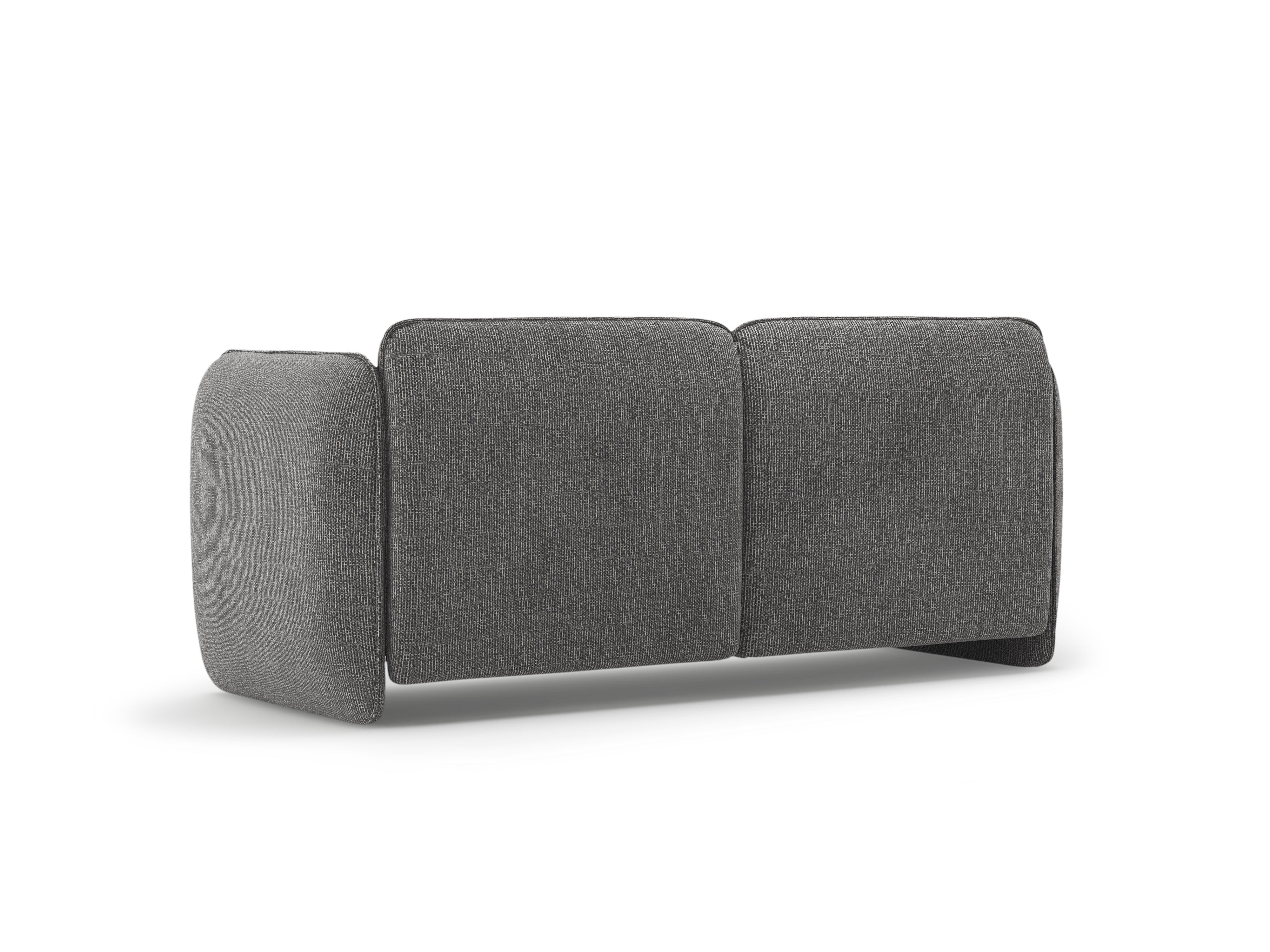 Sofa 2-osobowa GEORGIA ciemnoszary szenil