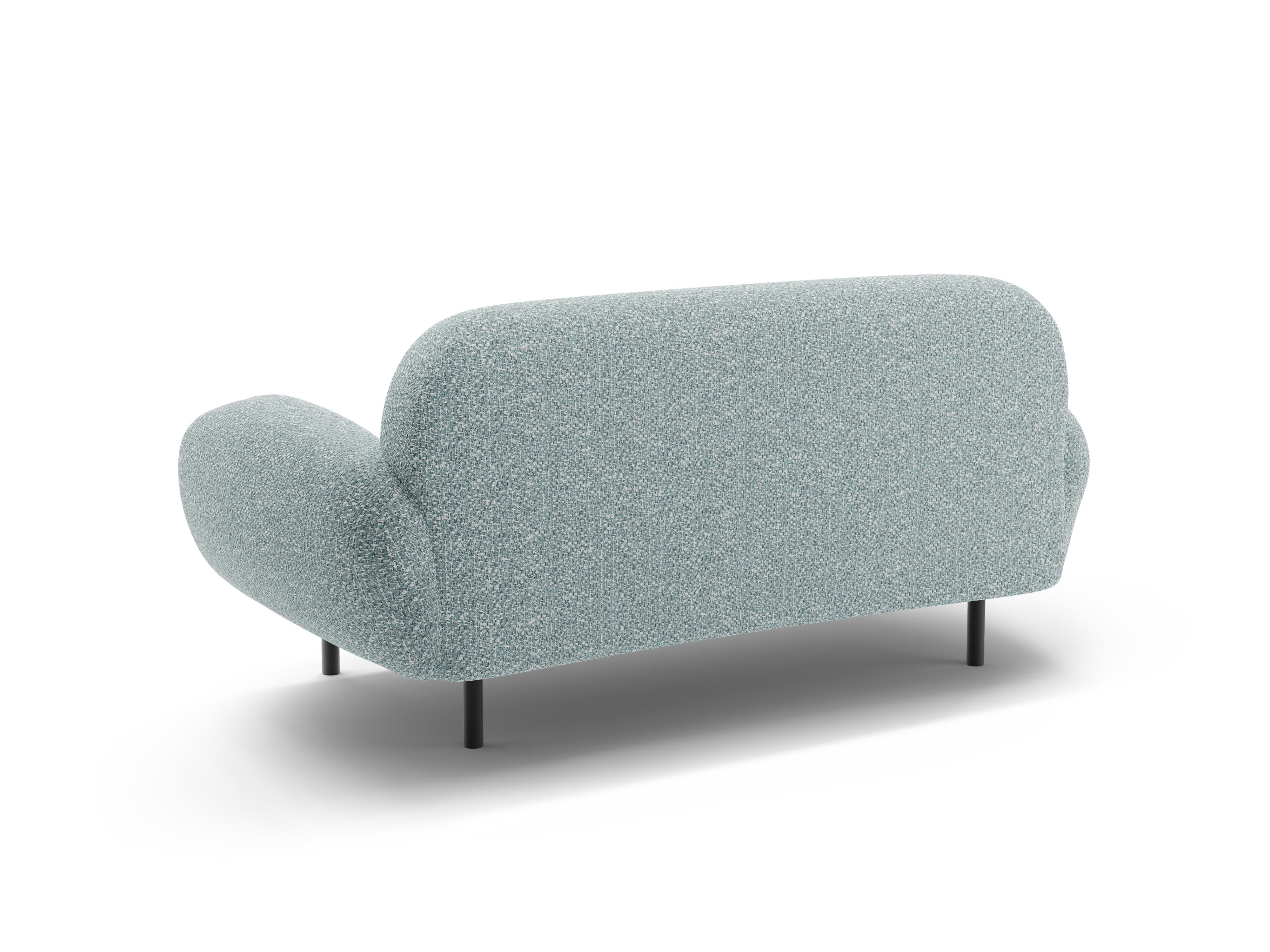 2-seater POPPY sofa in muted blue chenille