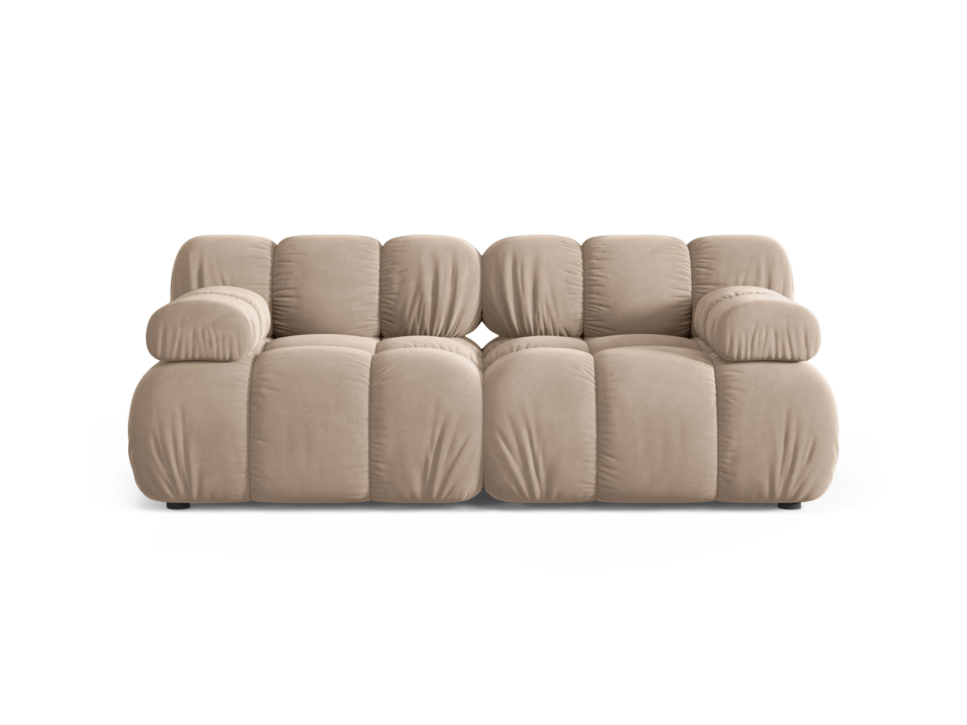 Sofa modułowa 2-osobowa BELLIS beżowy welur
