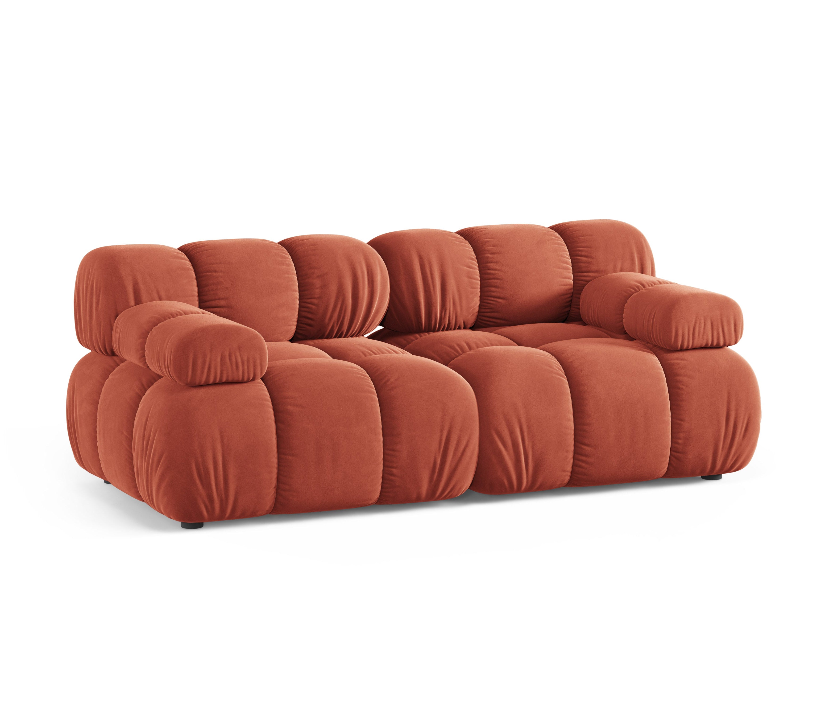 Sofa modułowa 2-osobowa BELLIS koralowy welur