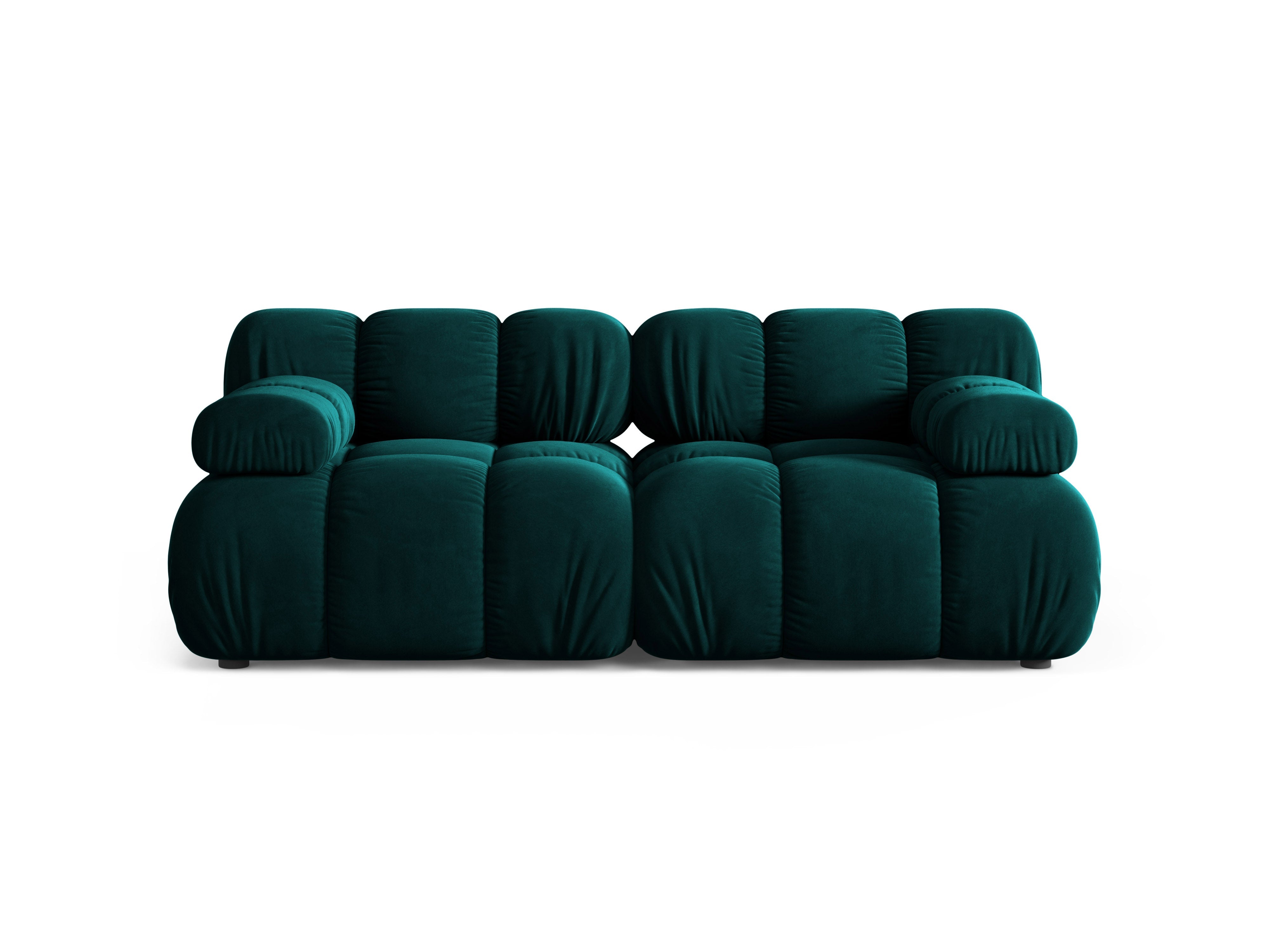 Sofa modułowa 2-osobowa BELLIS głęboki petrol welur