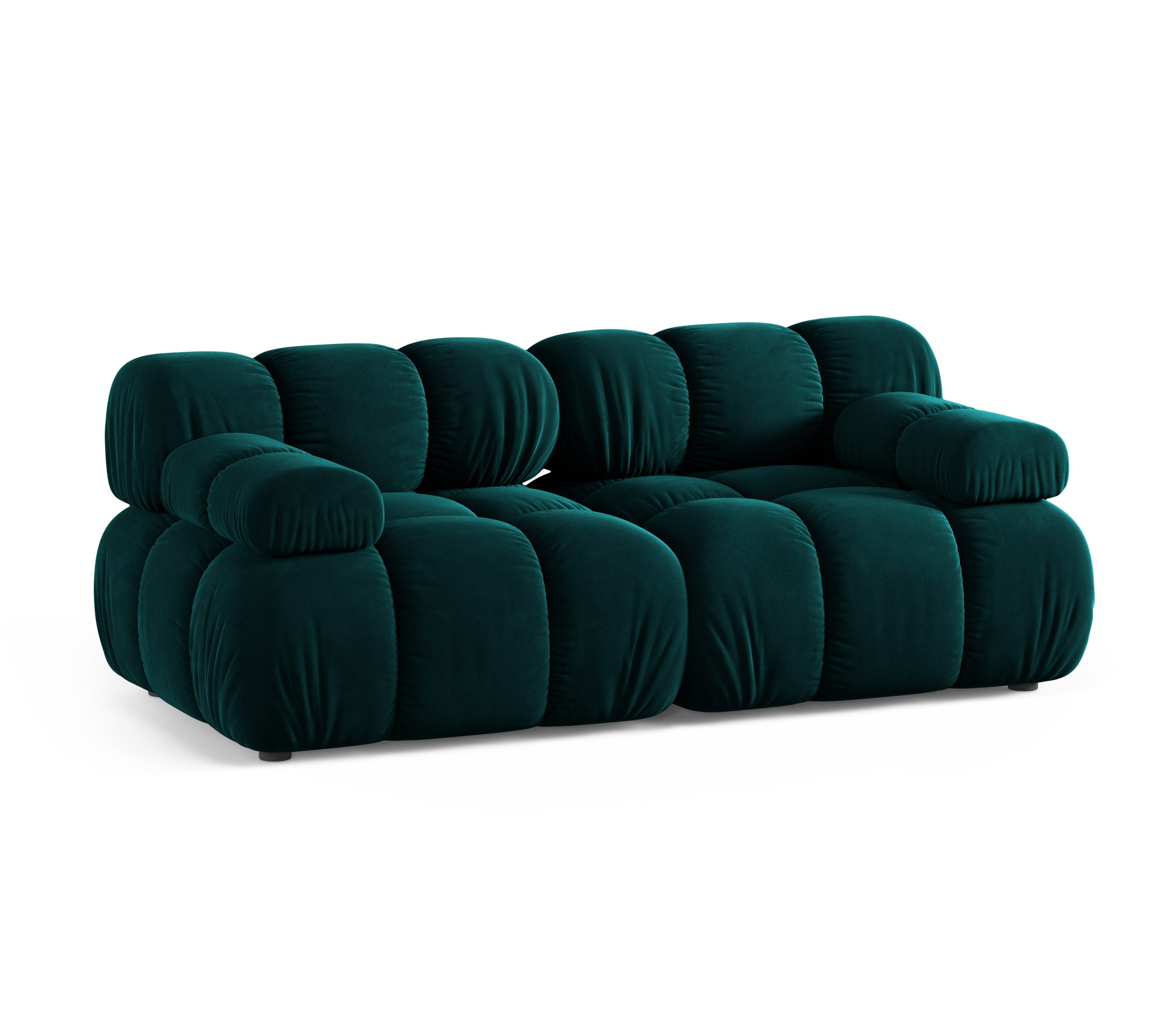 Sofa modułowa 2-osobowa BELLIS głęboki petrol welur