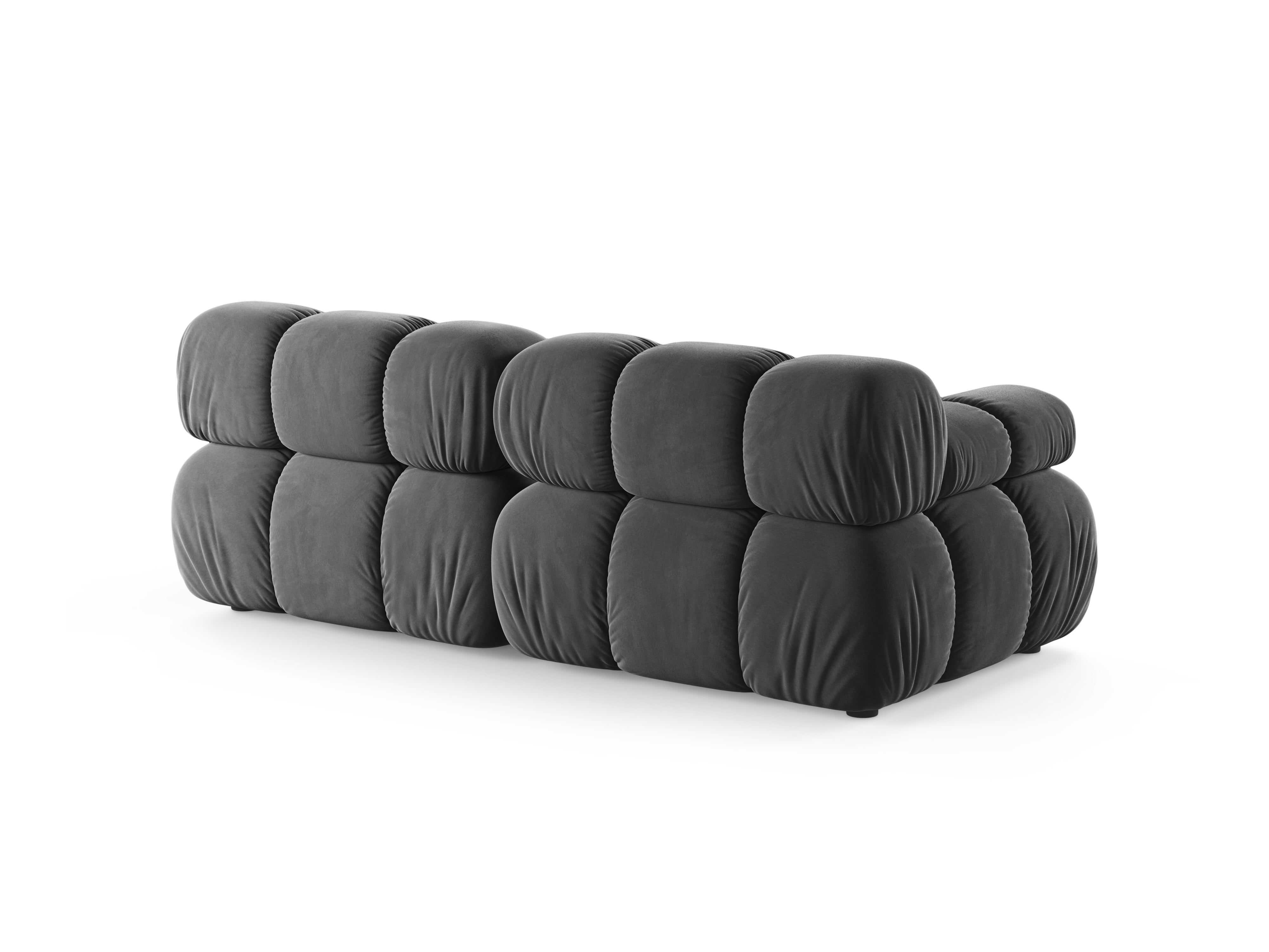 Sofa modułowa 2-osobowa BELLIS szary welur